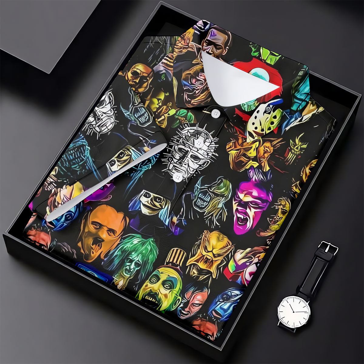 Halloween Horror Character Hawaiian Golf Shirt, Women’s Golf Polo, Golf Shirts For Women