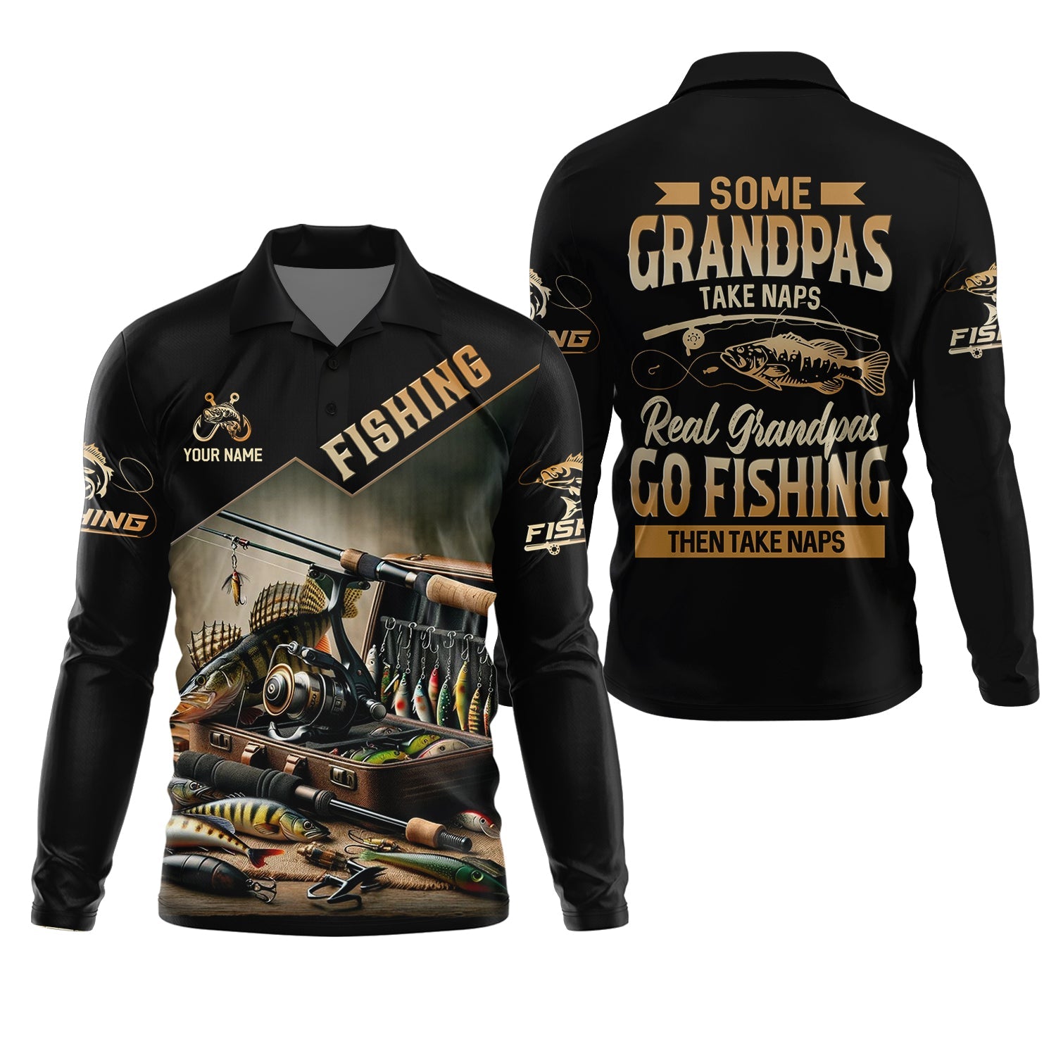 Some Grandpas Take Naps, Grandpa Fishing SPF Shirt, Best Fishing Gifts, Hilarious Fishing Shirts