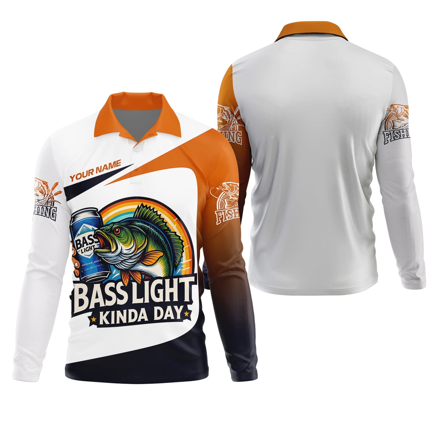 Basslight Kinda Day Fish And Beer Funny Fishing Shirt, SPF Shirt For Men, Gift For Fisherman, Bass Fishing