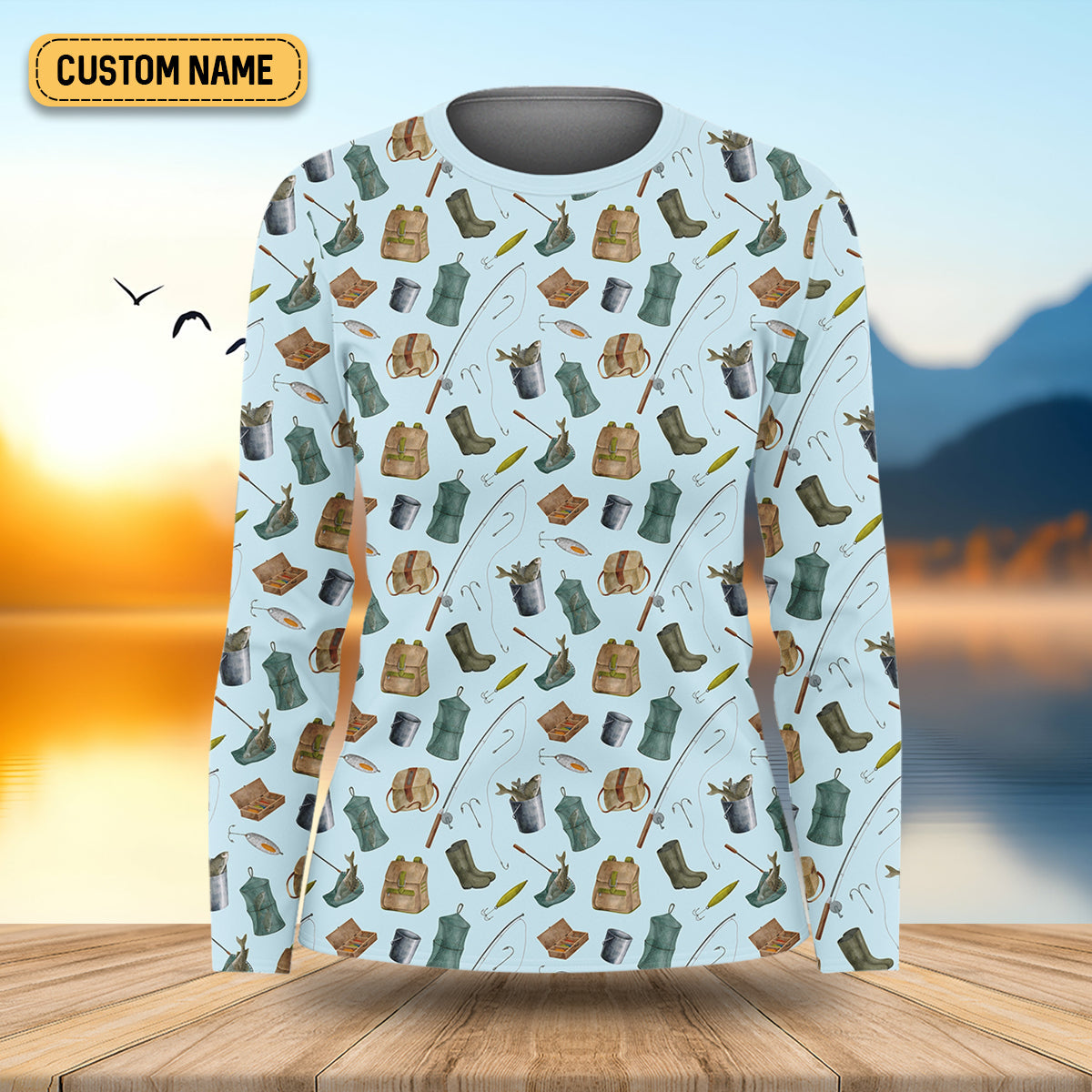 Fishing Tools Custom Fishing Shirt, Performance Fishing Shirts, Women SPF Shirt, Female Fishing Shirts