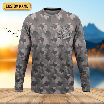 Texas Camo Fishing UPF Shirts, Performance Fishing Shirts, Fishing Gifts For Men, Men's Fishing Shirt