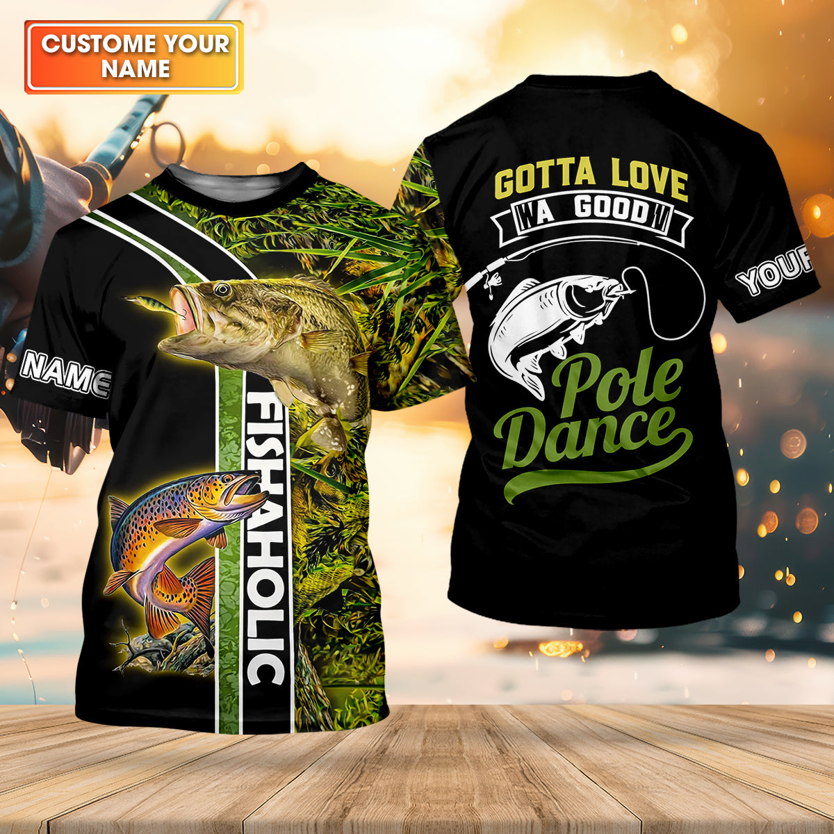 Gotta Love A Good Pole Dance Fishaholic Fishing UPF Shirts, Funny Fishing Shirt, Fishing Gift for Men