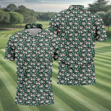 Naughty Snowman Green Golf Shirt, Christmas Golf Shirt, Fun Golf Shirts For Men, Polo Shirts For Men