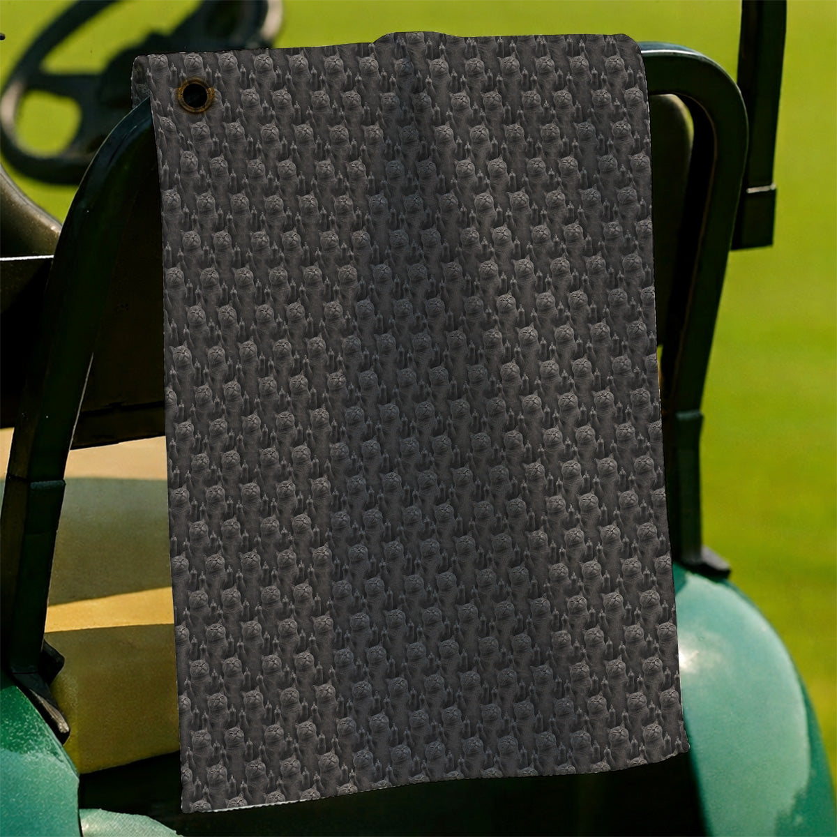 Cat Pattern Golf Towels, Funny Cats Golf Towel, Cat Lover Golf Shirts
