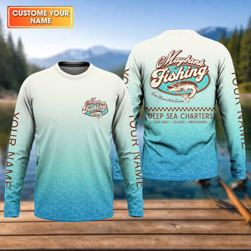 Maybank Fishing Deep Sea Charters Funny Fishing Shirt, Fishing UPF Shirts, Fishing Shirts For Men