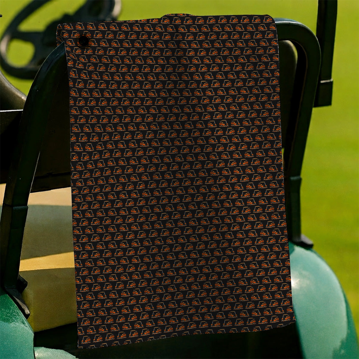 Fall Pattern Golf Towel, Autumn Golf Cart Towels, Funny Golf Gift For Golfer