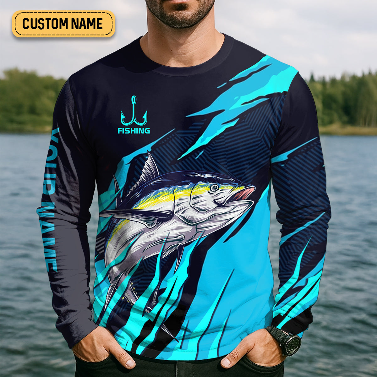 The Tuna Is Calling I Must Go Tuna Fishing SPF Shirt For Men, Fishing Gifts For Men, Fishing Shirts For Men
