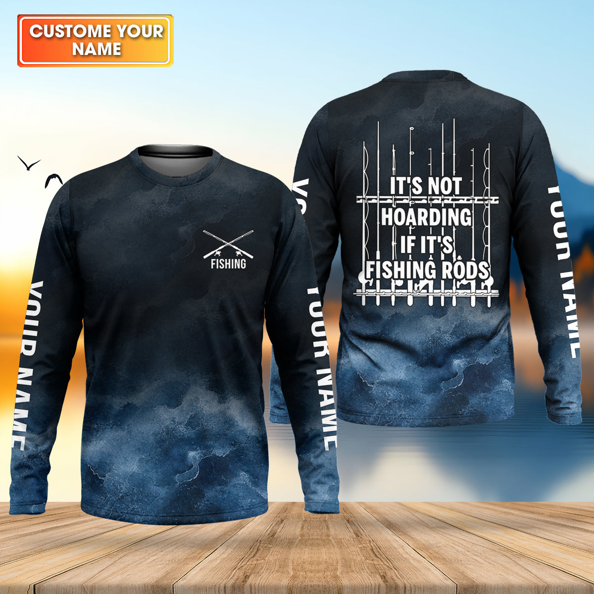 It's Not Hoarding If It's Fishing Rods Funny Fishing Shirt, Fishing UPF Shirts, Fishing Shirts For Men