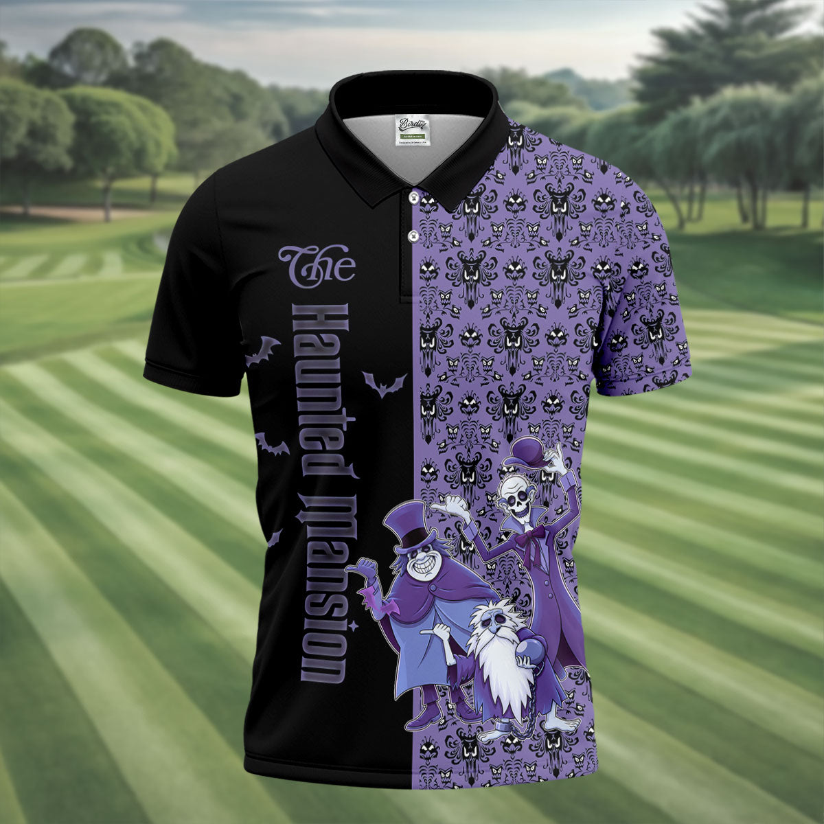 Haunted Halloween Horror Character Polo Shirt, Golf Polo Shirts For Men, Mens Polo Shirts