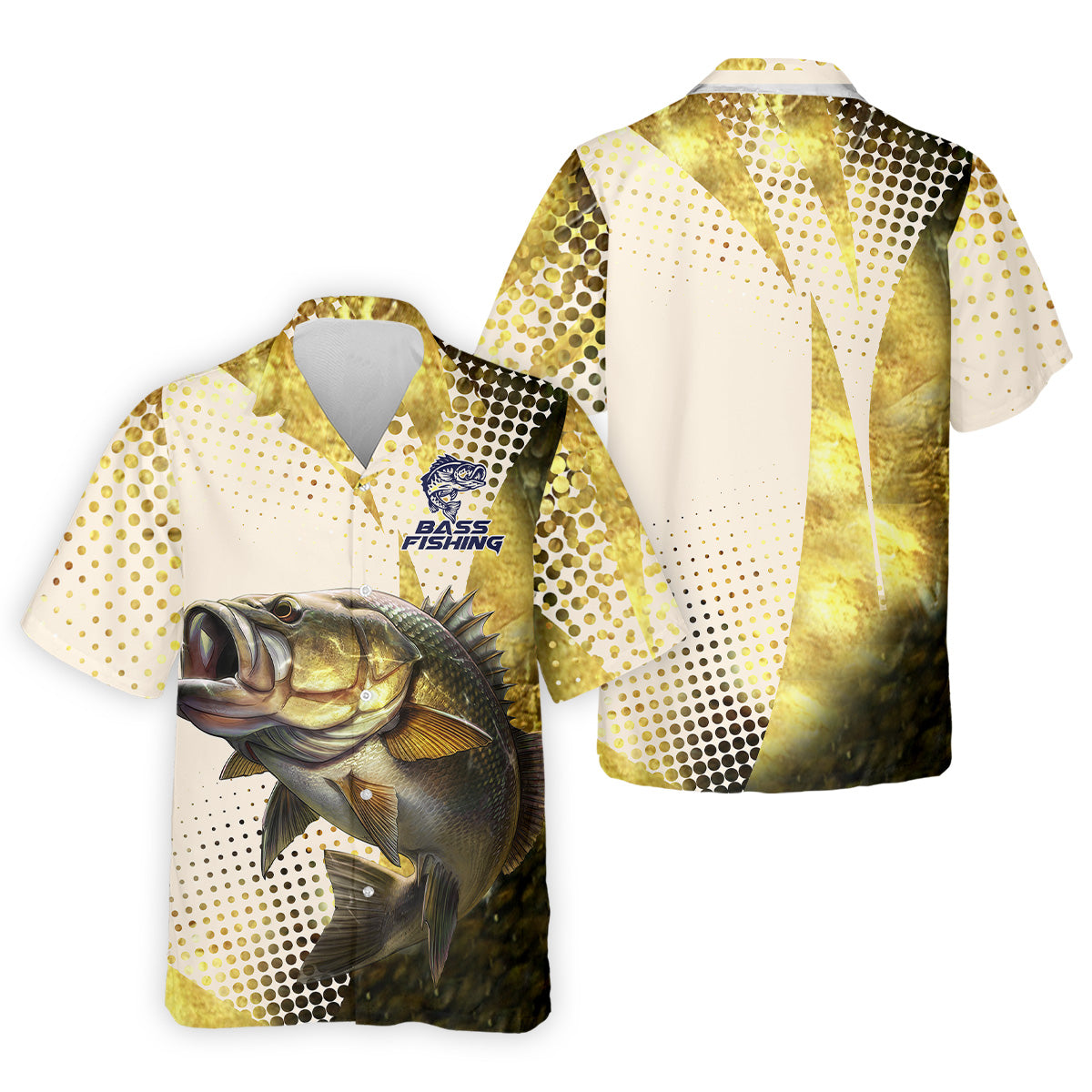 Bass Fishing Shirt, SPF Shirt For Men, Custom Fishing Shirt, Gift For Fisherman, Mens Casual Shirts