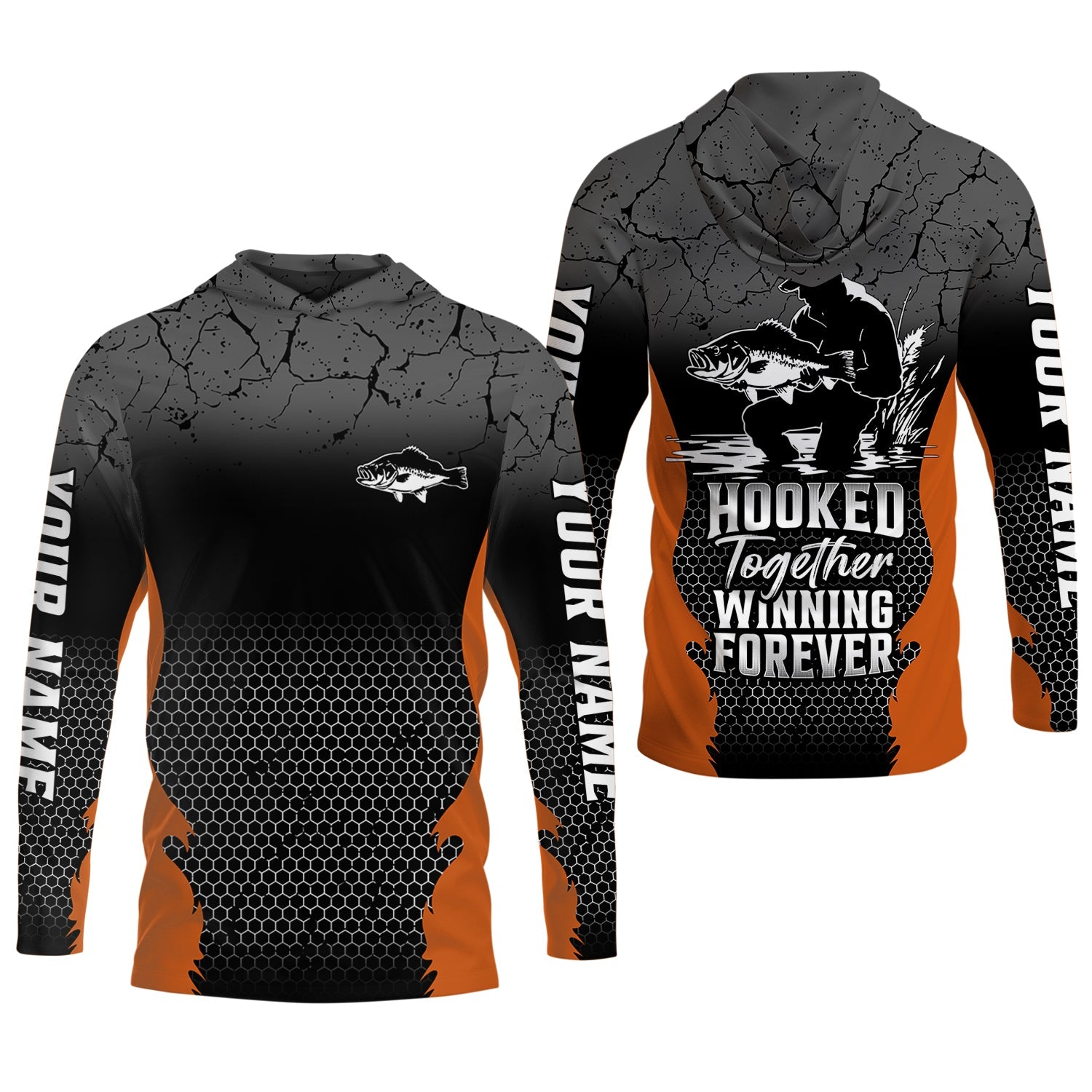 Hook Together, Winning Forever, Fishing Tournament Shirt, SPF Shirt For Men, Presents For Fishermen