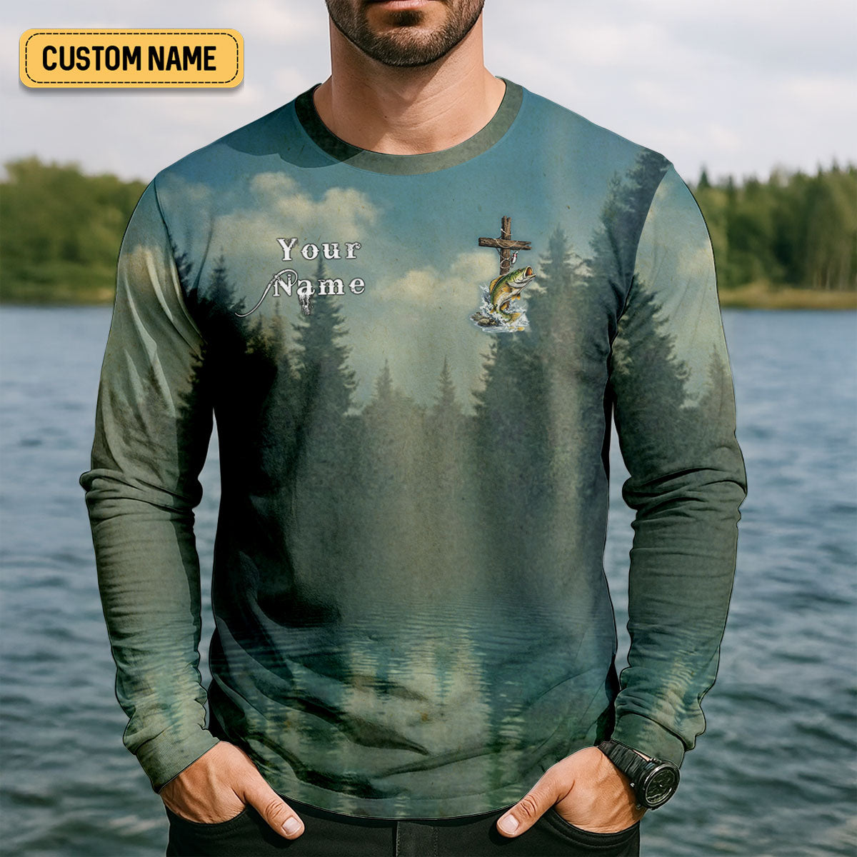 A Simple Man – Fishing Faith In Jesus Shirt, Fishing UPF Shirts, Funny Fishing Shirt