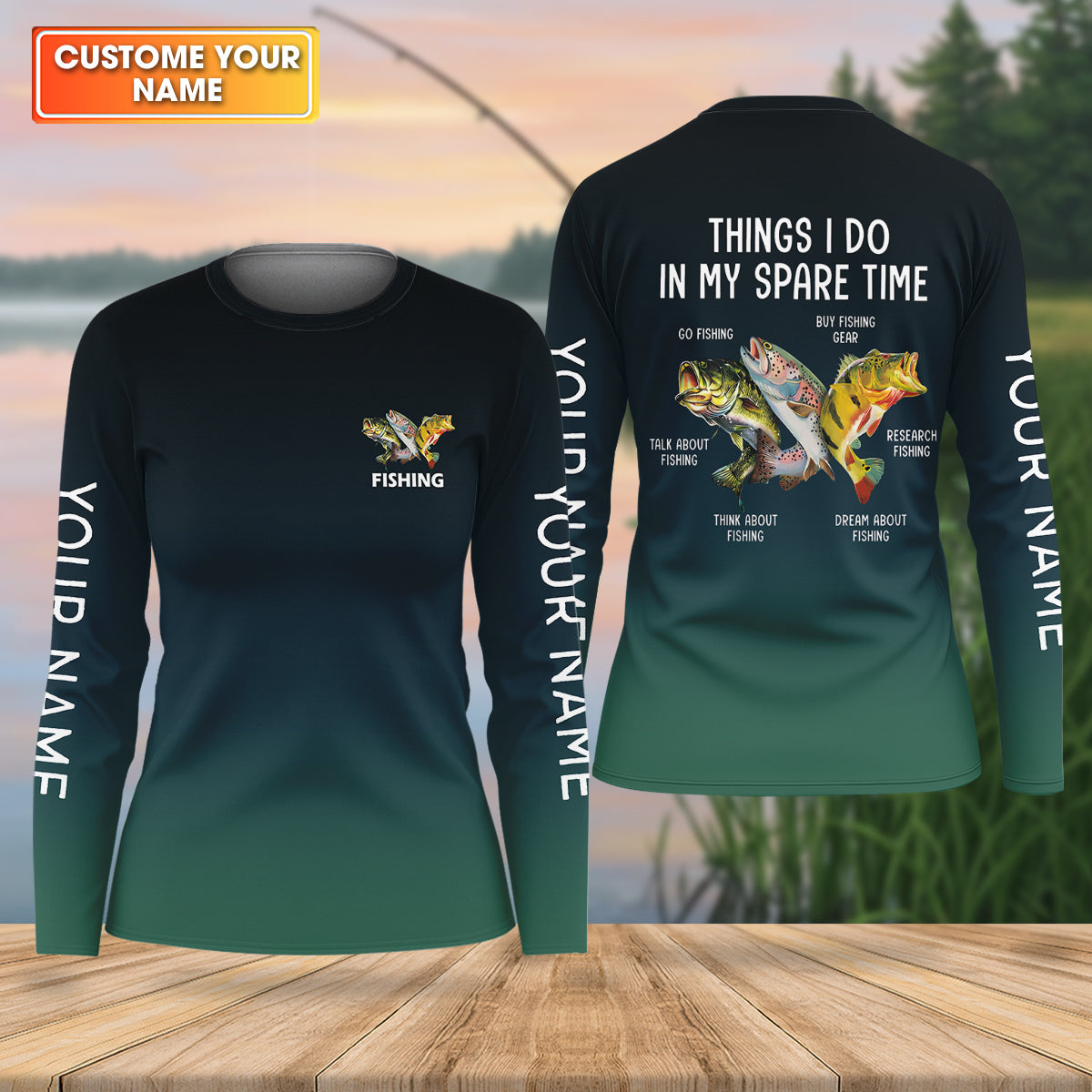 Things I Do In My Spare Time Funny Fishing Shirt, Fishing UPF Shirts, Women Fishing Shirt