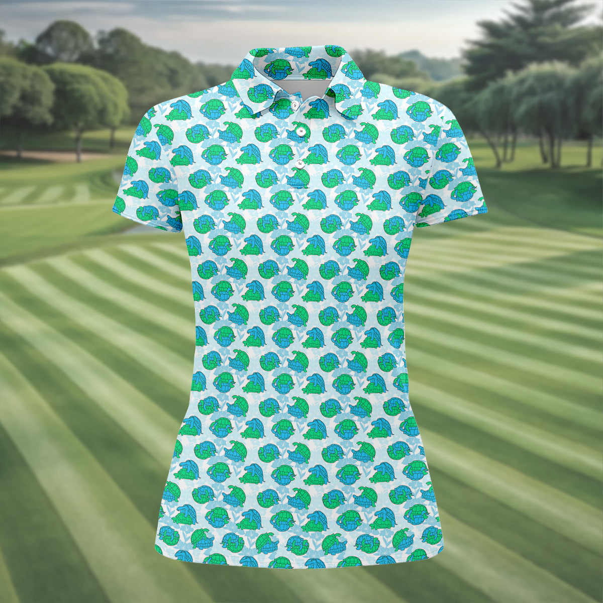 Funny Turtle Naughty Position Women's Golf Tops, Valentines Golf Gift, Golf Gift For Ladies