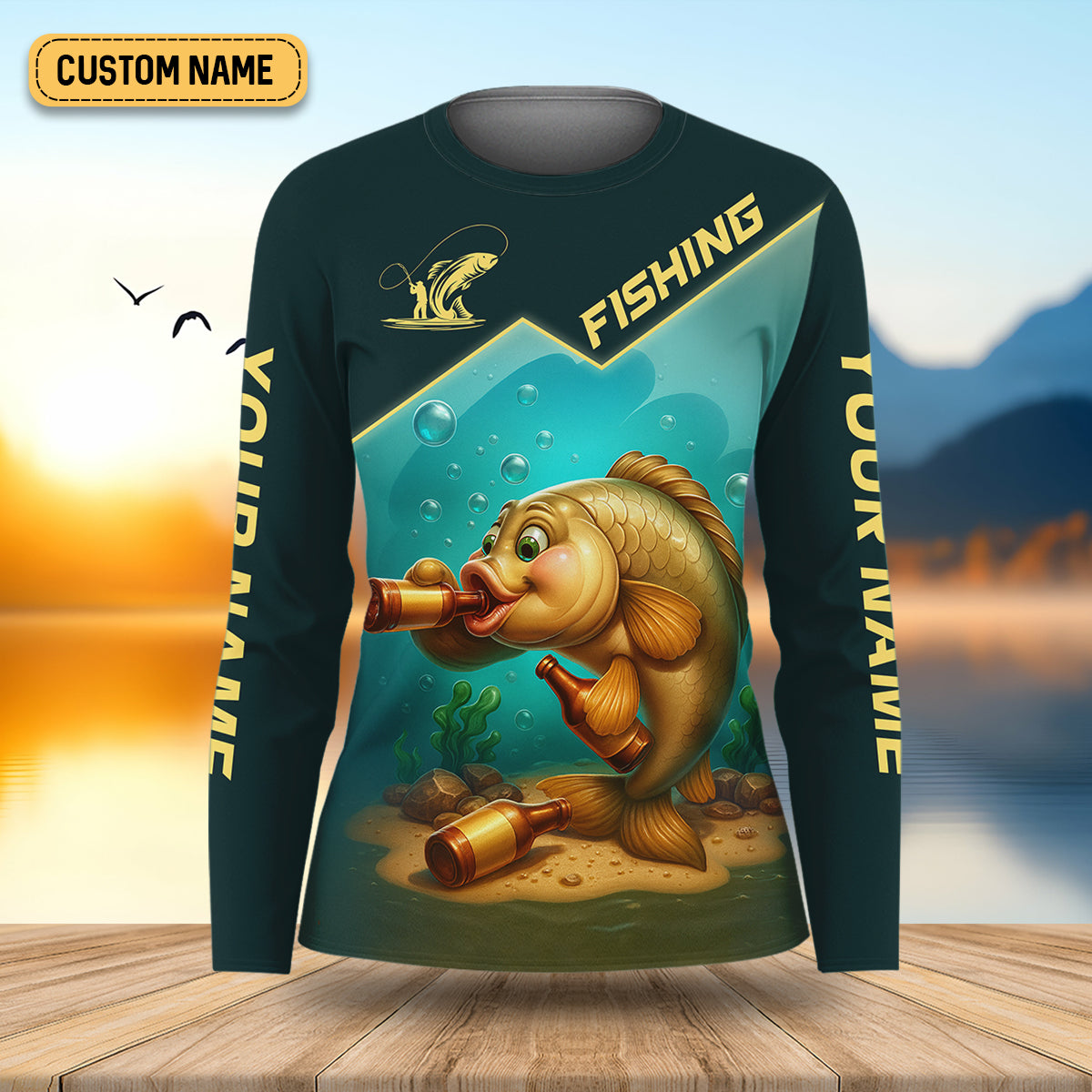 There's Nothing A Beer And Fishing Can't Fix Women SPF Shirt, Fishing Shirt For Women