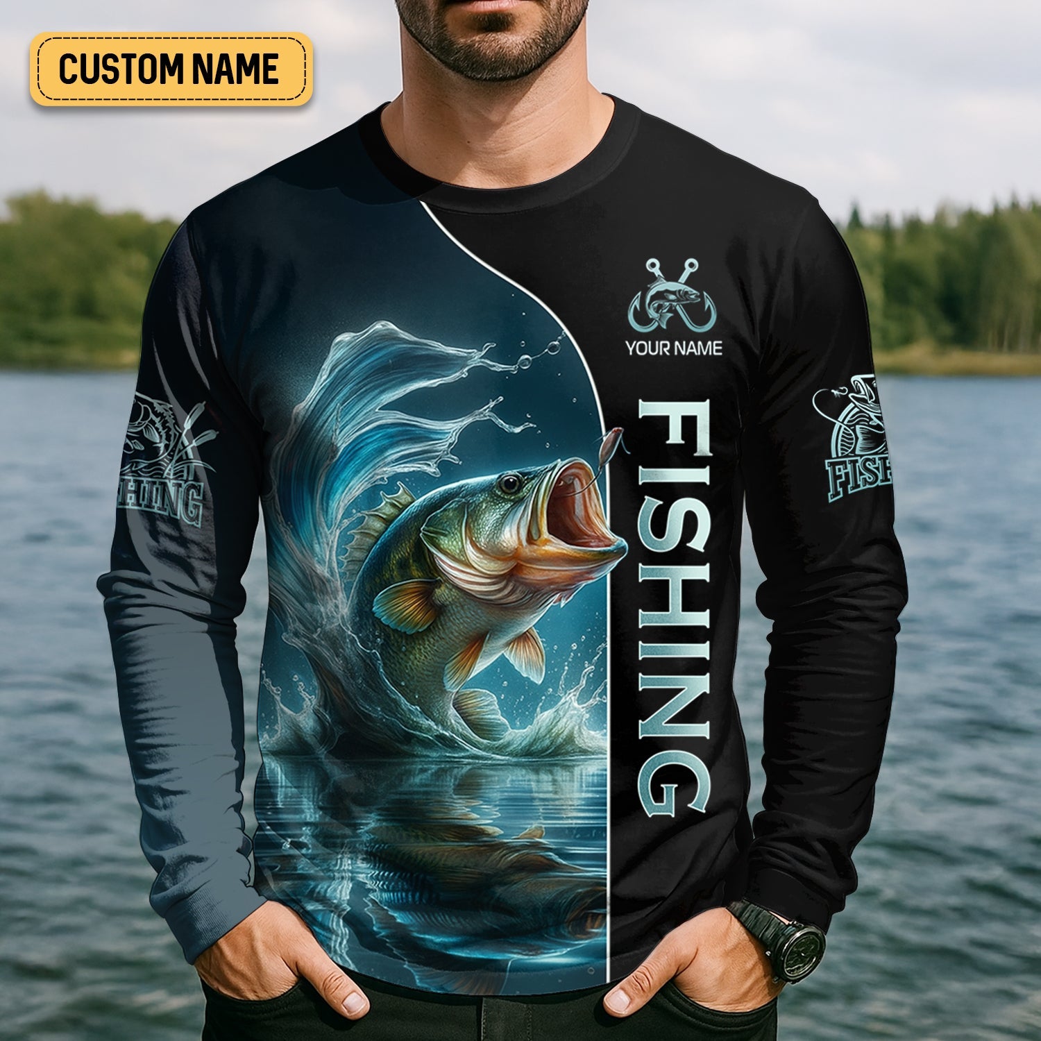 I'd Rather Be Fishing SPF Shirt, Funny Fishing Shirt, Long Sleeve Fishing Shirts, Gift For Fisherman