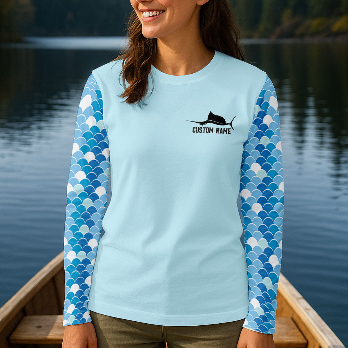 Salty Crew Chasing Tail Dark Light Fishing UPF Shirts, Funny Fishing Shirt, Fishing Shirt For Women