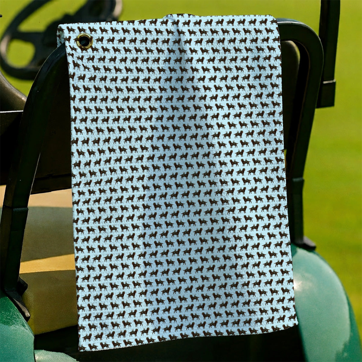 Chocolate Labrador Golf Towels, Funny Dog Golf Towel, Labrador Lover Gift