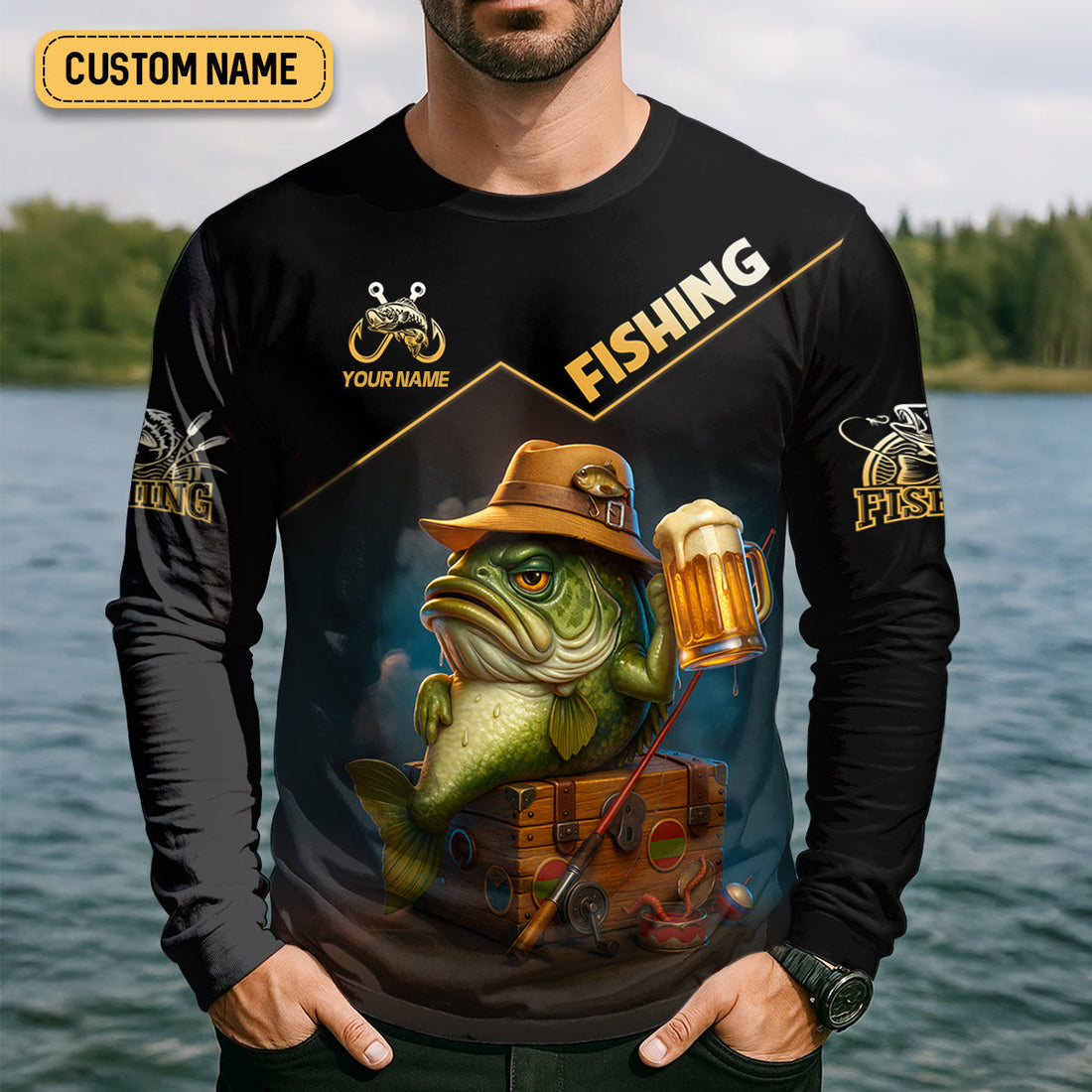 I Just Want To Drink Beer And Jerk My Rod Bass Fishing Shirt, Funny Fishing Shirt, Gift For Fisherman