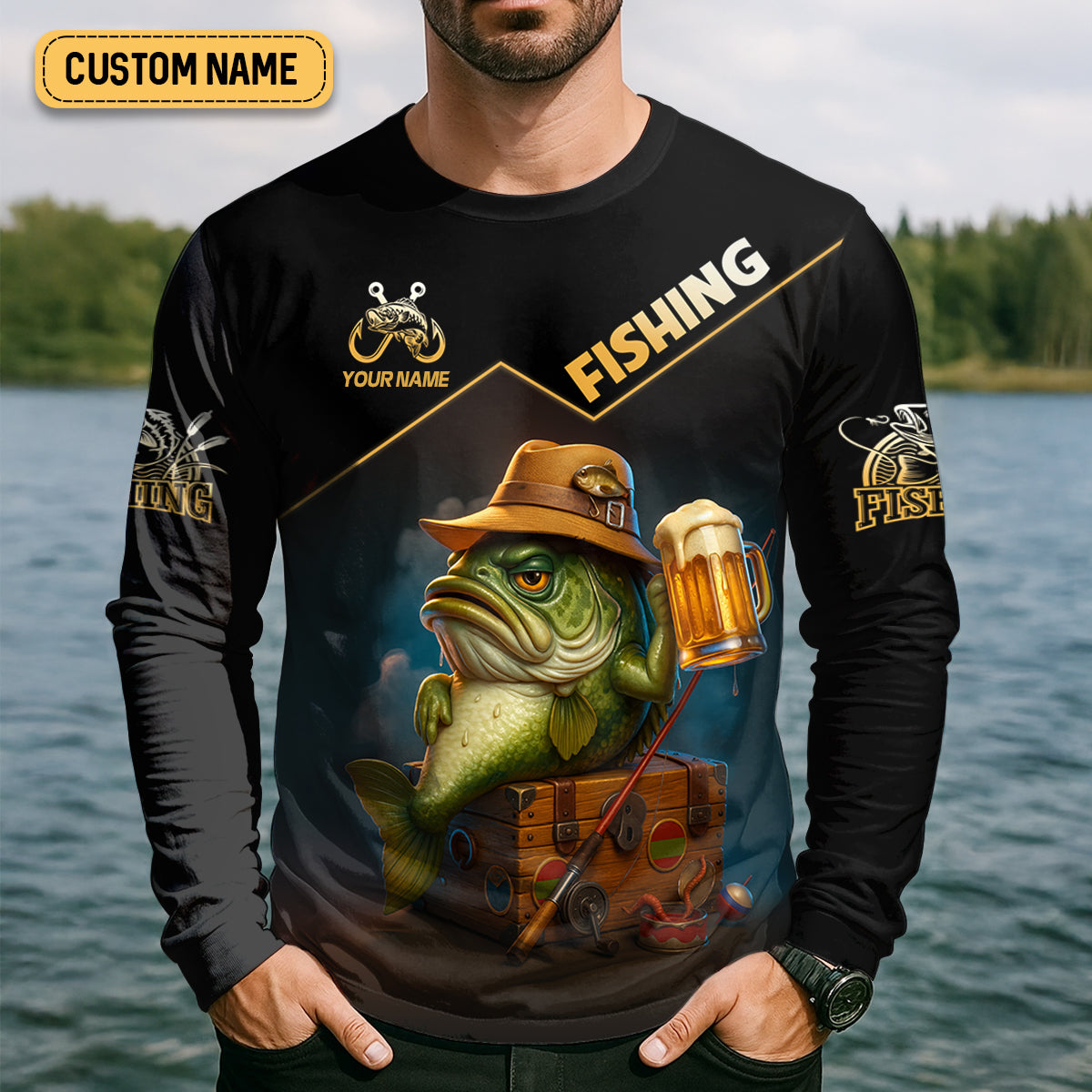 I Just Want To Drink Beer And Jerk My Rod Bass Fishing Shirt, Funny Fishing Shirt, Gift For Fisherman