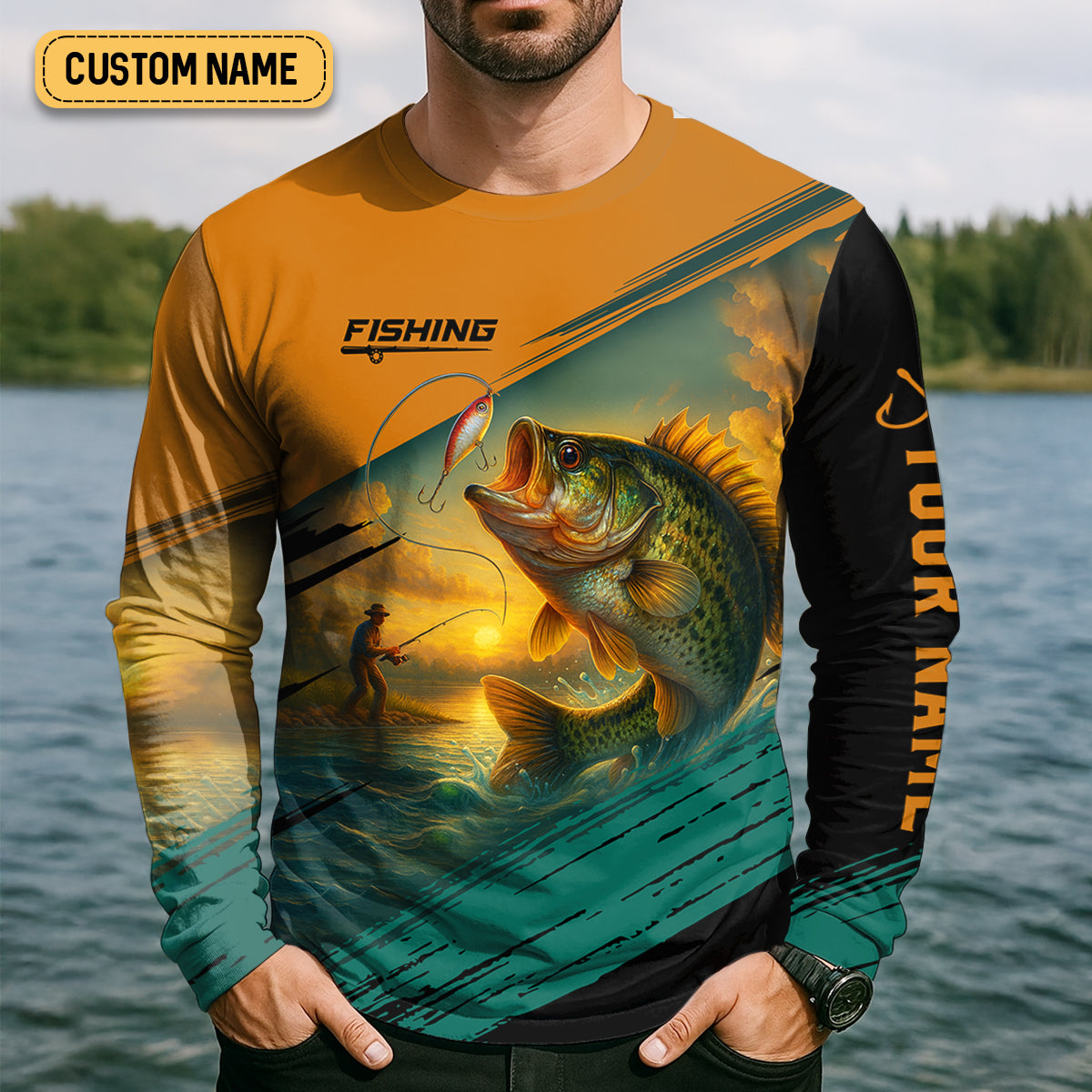 The Bass Are Calling And I Must Go SPF Shirt For Men, Gift For Fisherman, Largemouth Bass Fishing