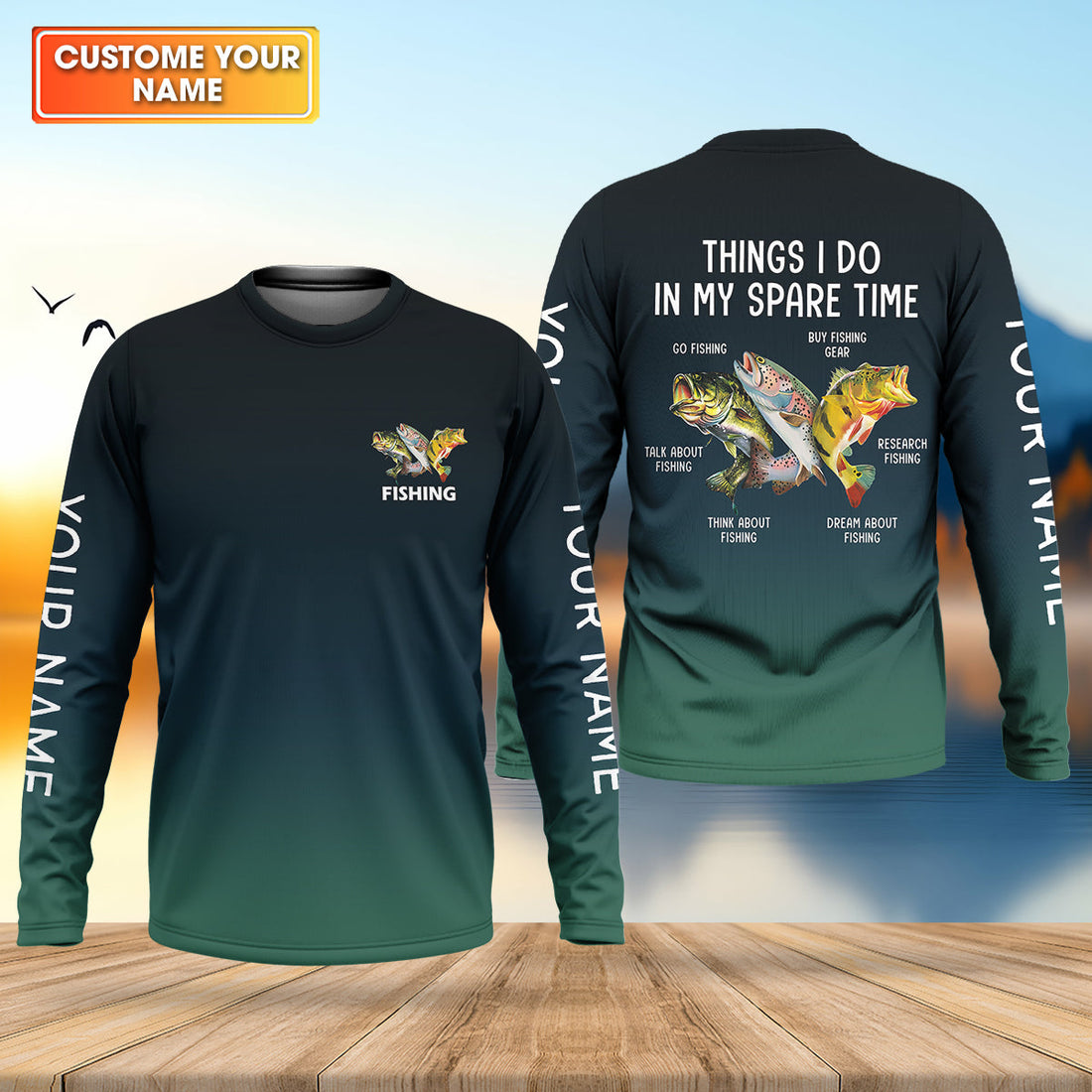 Things I Do In My Spare Time Funny Fishing Shirt, Fishing UPF Shirts, Fishing Shirts For Men