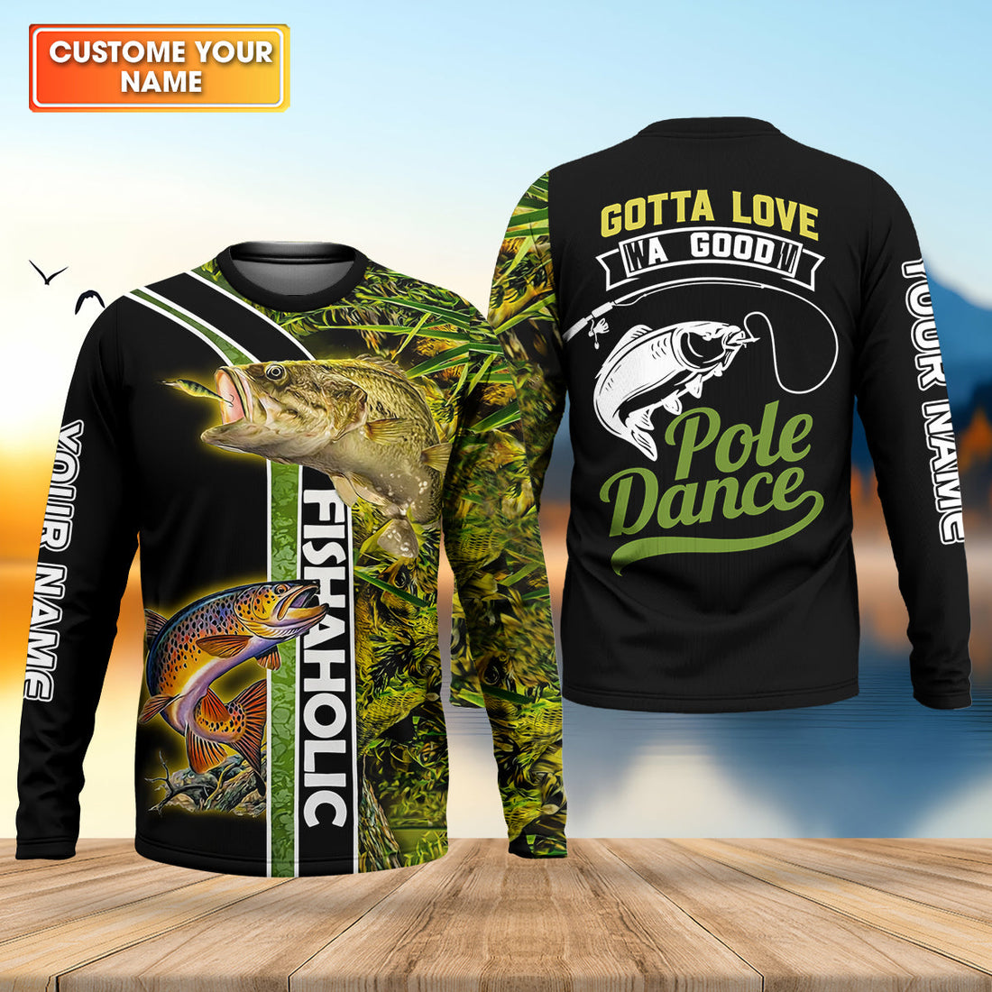 Gotta Love A Good Pole Dance Fishaholic Fishing UPF Shirts, Funny Fishing Shirt, Fishing Gift for Men
