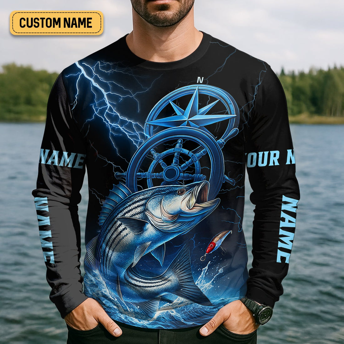 We Came We Saw We Conquered, Casting Fish, SPF Shirt, Custom Fishing Shirt, Men Long Sleeve Shirt