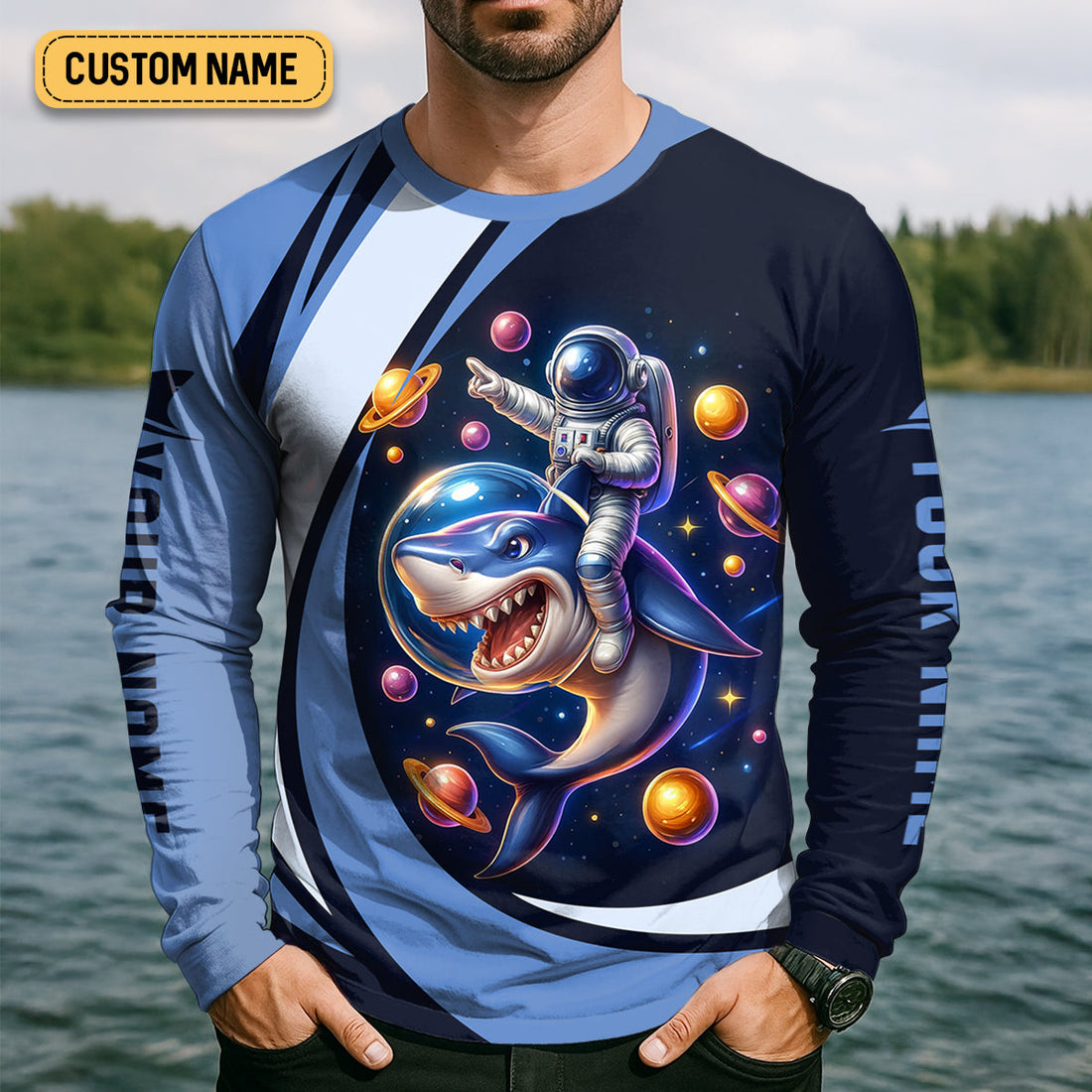 When You're A Legend You Make Your Own Waves Shark Shirt, SPF Shirt For Men, Fishing Shirts For Men