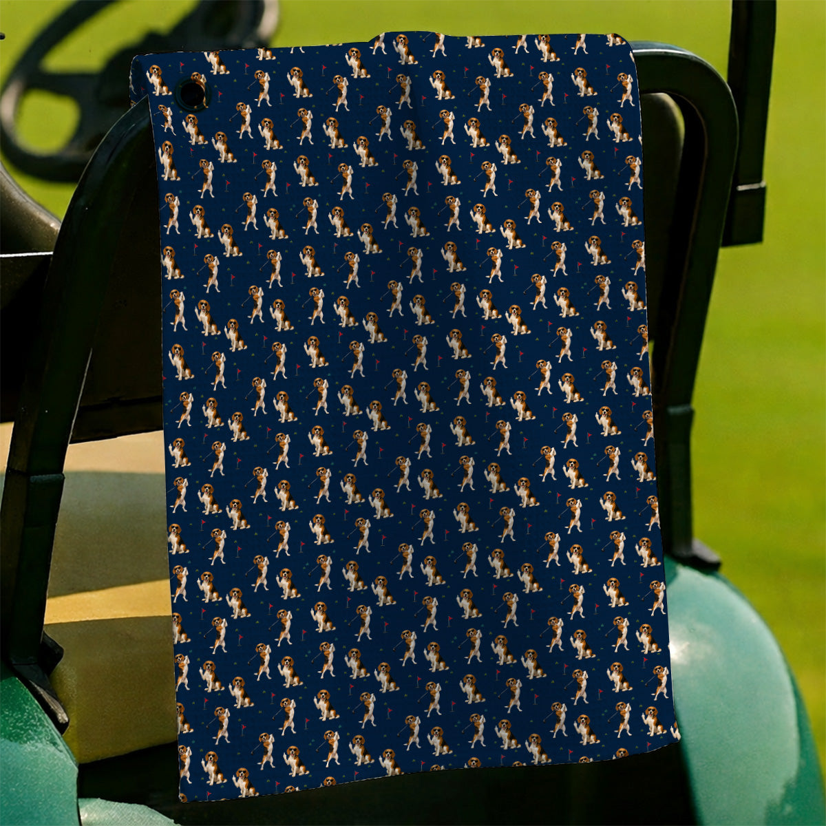 Beagle Pattern Golf Towels, Funny Beagle Golf Towel, Dog Lover Gift For Golfer