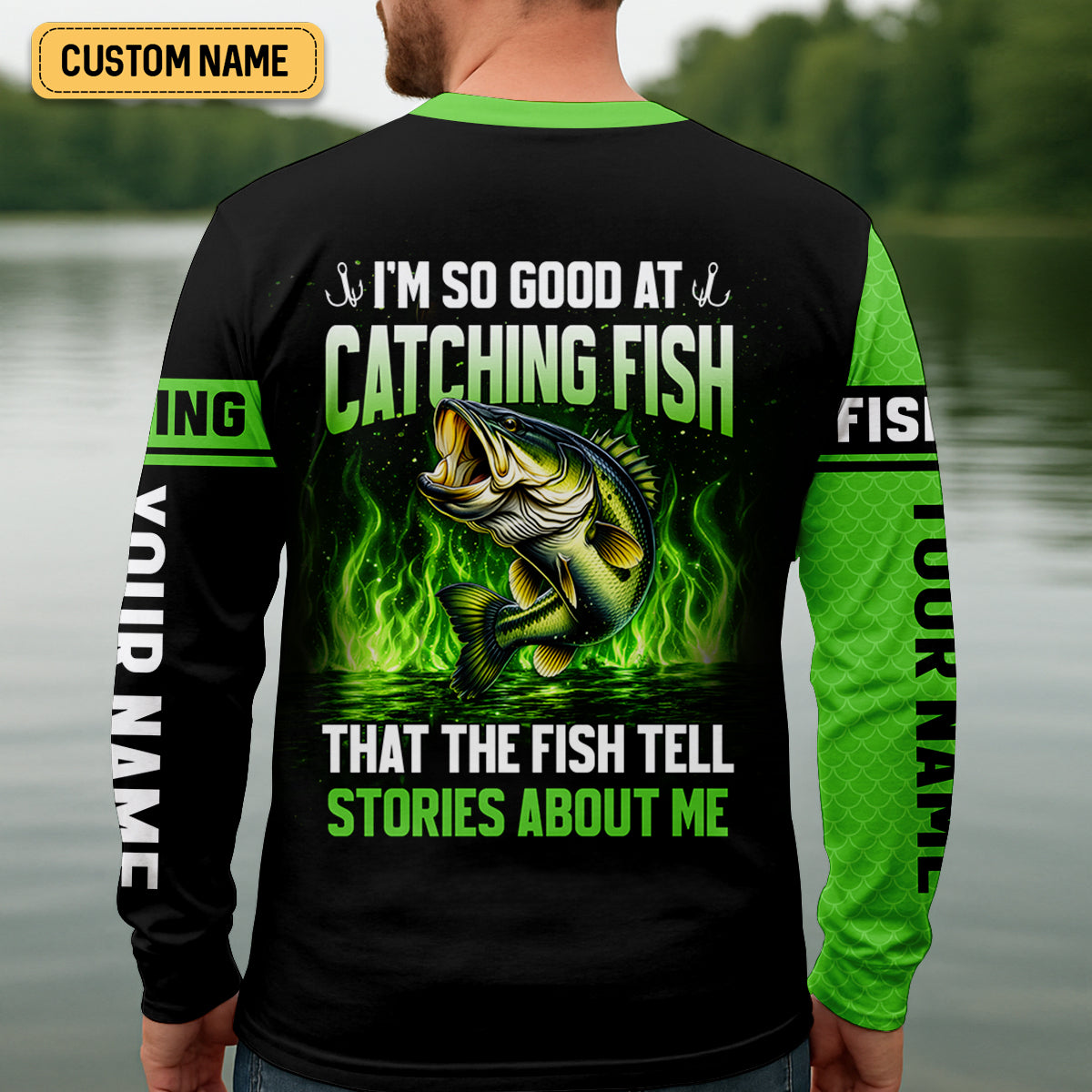 I’m So Good At Catching Fish That The Fish Tell Stories About Me Fishing UPF Shirt, Funny Fishing Shirt, Fishing Shirt For Men