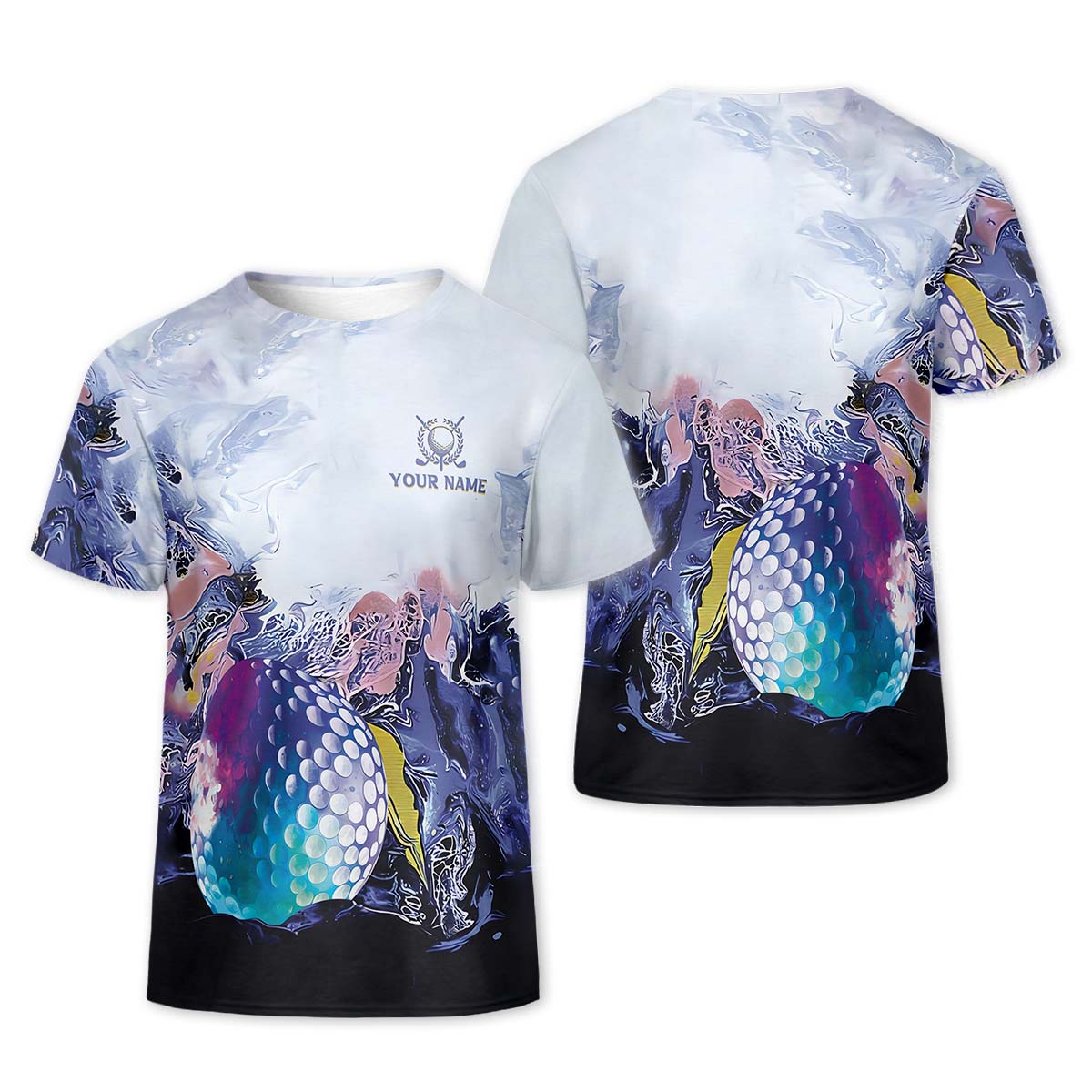 Watercolor Womens Golf Polo ShirtTeam Golf Shirt, Golfing Apparel, Womens Golf Gifts