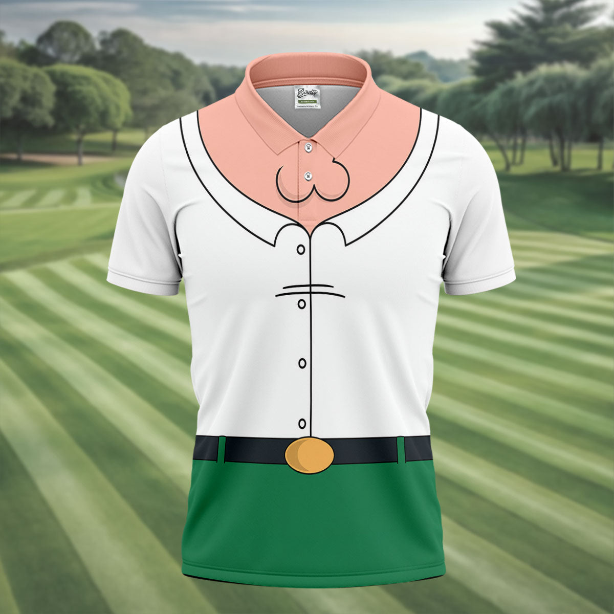 Funny Cartoon Costume Halloween Polo Shirt, Golf Polo For Men, Mens Golf Apparel