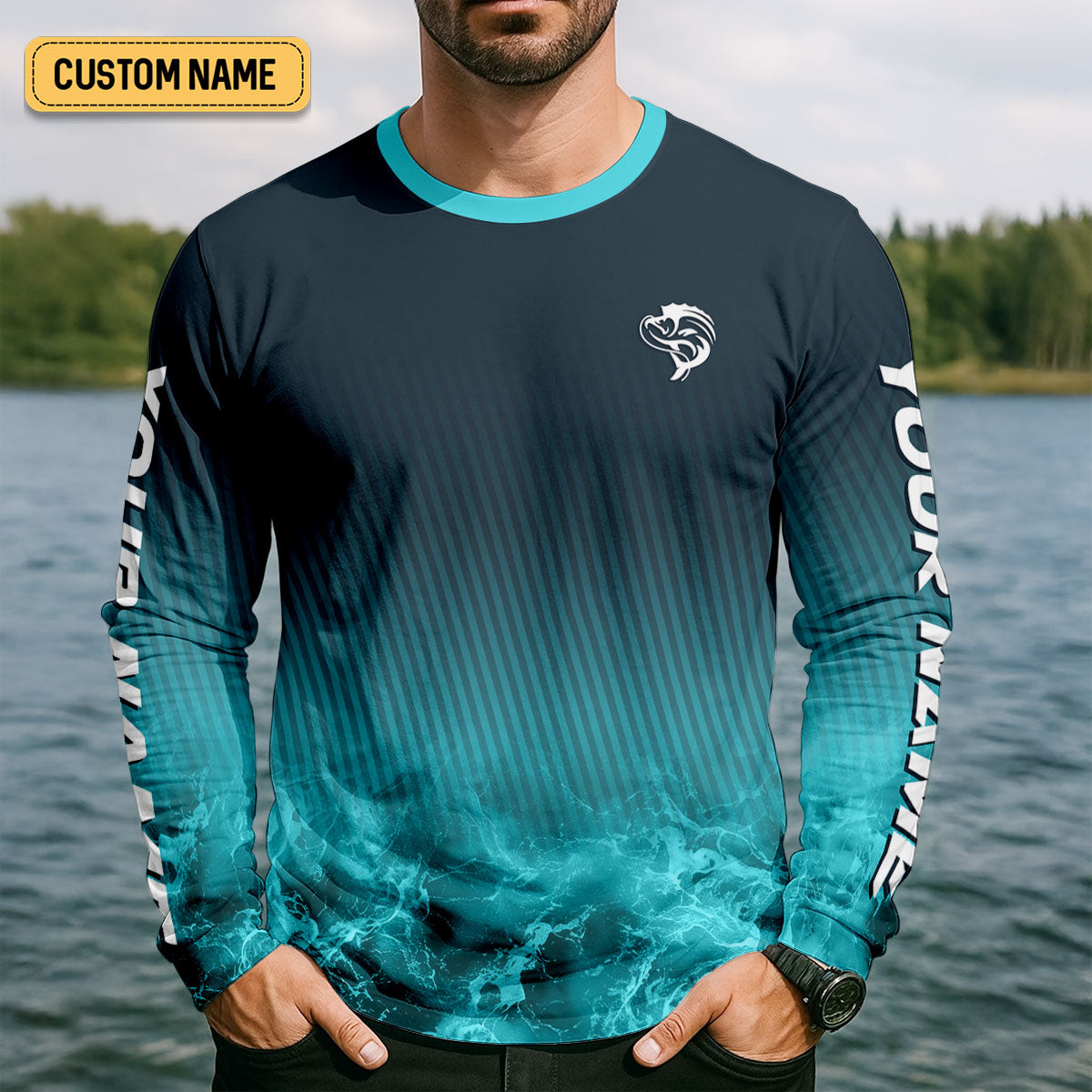 Personalized Fishing Shirt for Men, Funny Angler Long Sleeve UPF Shirt, Things I Do in My Spare Time Fisherman Gift