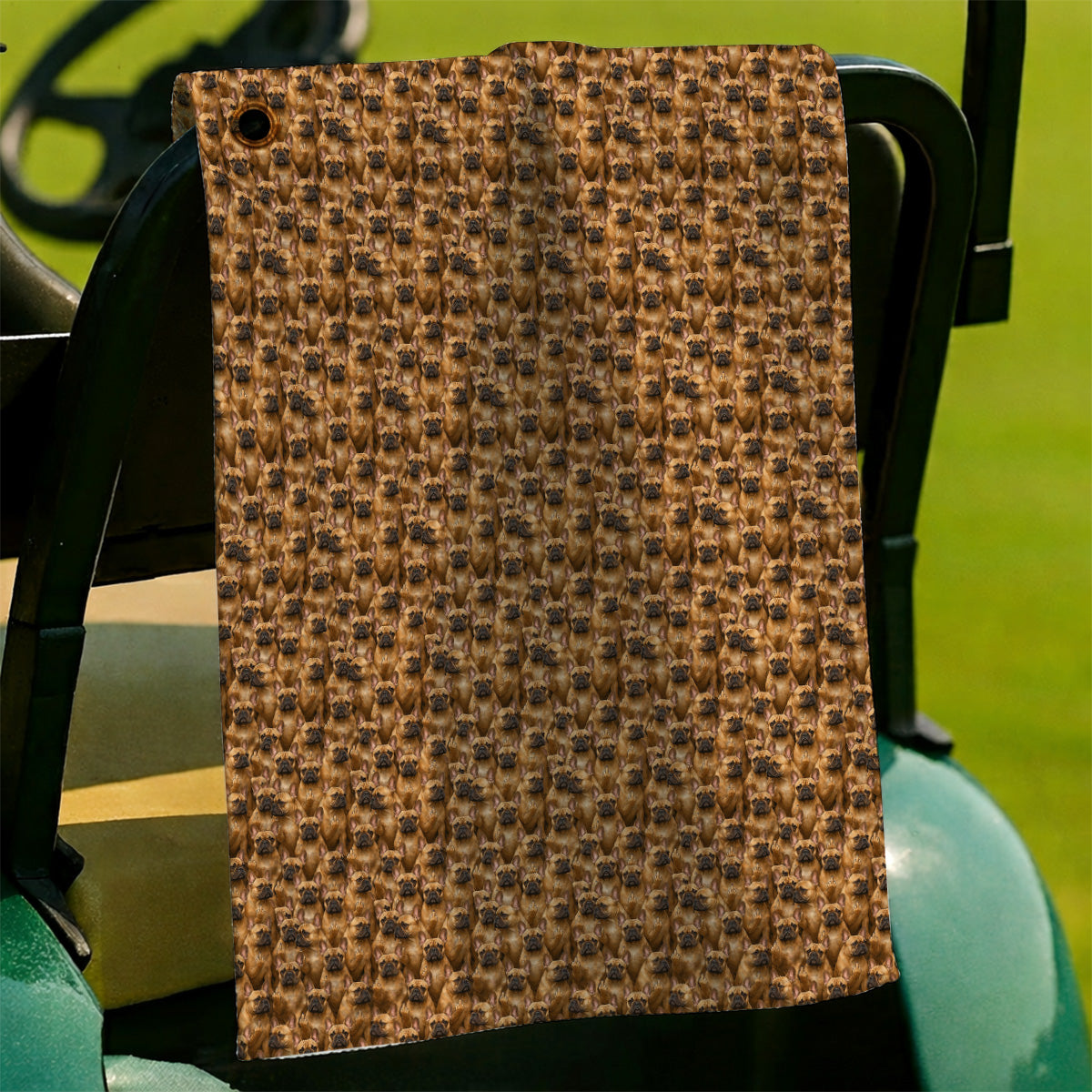 Funny French Bulldog Golf Towel, Frenchie Pattern Golf Towels, Dog Dad Golf Gift