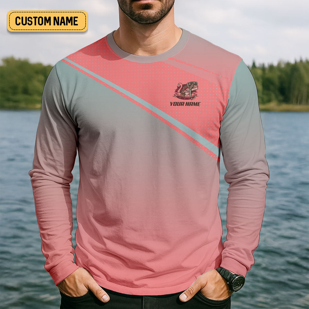 Custom Funny Fishing Shirt for Men, Snorkeling Fish Summer Beach, Fishing UPF Shirts