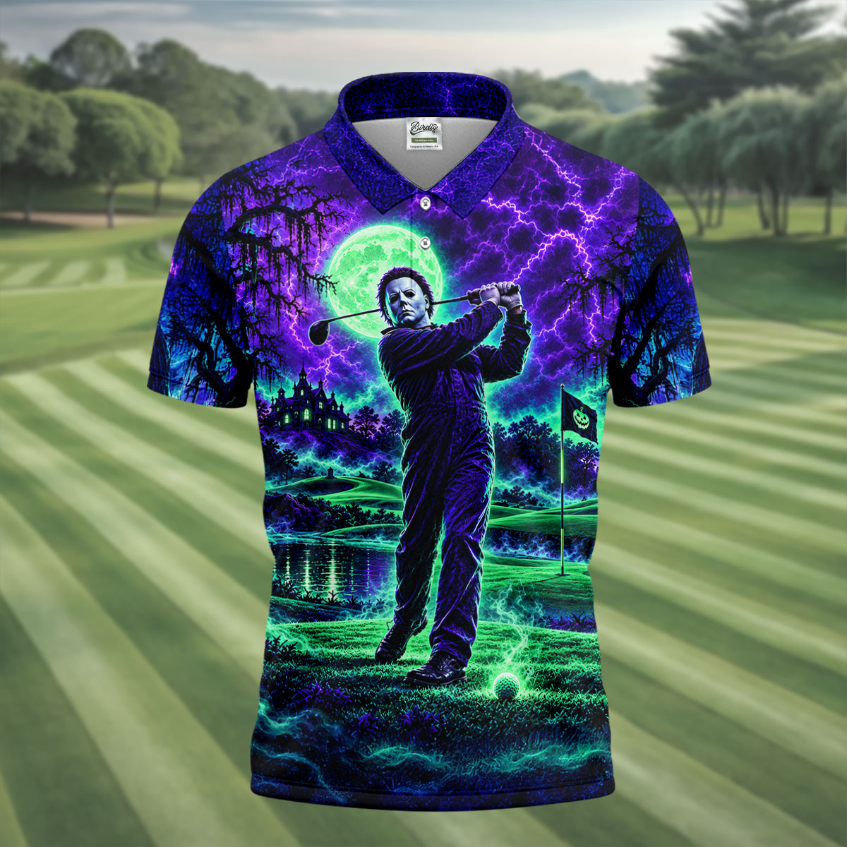 Halloween You Can't Kill The Bogeyman Horror Character Shirt, Mens Polo Shirt, Golf Wear