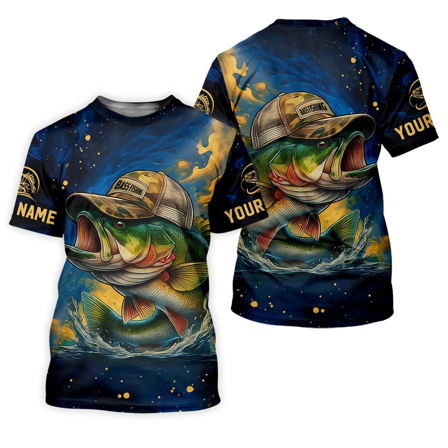 Camouflage Fishing Shirts, Largemouth Bass Fishing, Women's Fishing Shirt, SPF Long Sleeve Shirts Womens