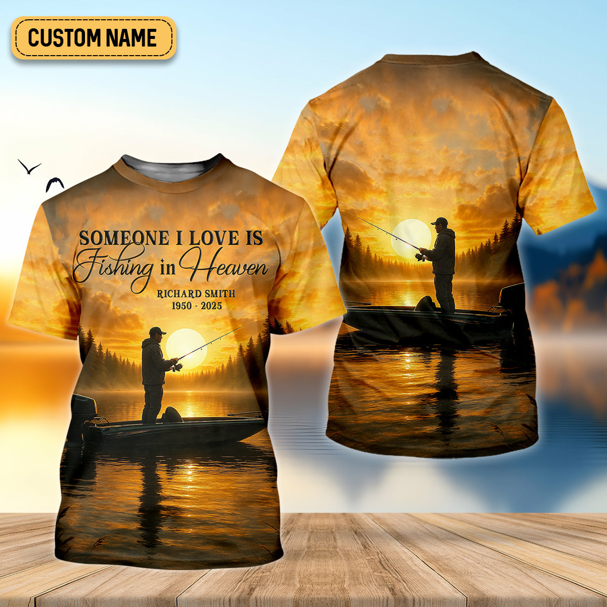 Someone I Love Is Fishing In Heaven Fishing Shirt For Women, Fishing Gift Ideas, Female Fishing Shirts