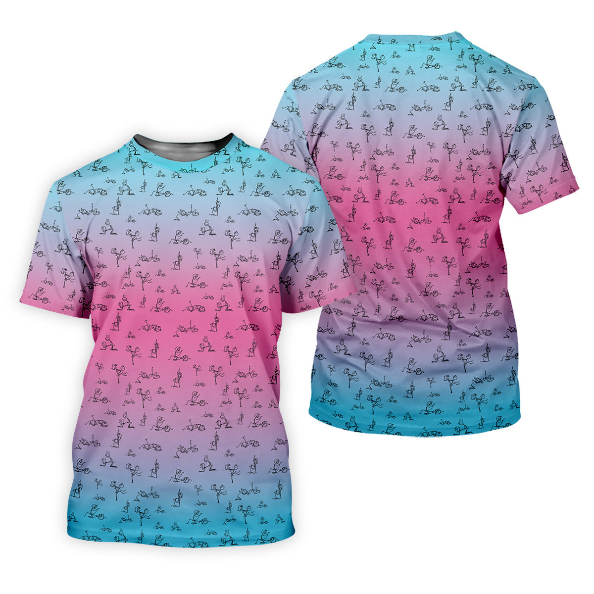 Stick Figure Couple Pink Blue Fun Womens Golf Shirts, Ladies Sleeveless Tops, Ladies Golf Polos