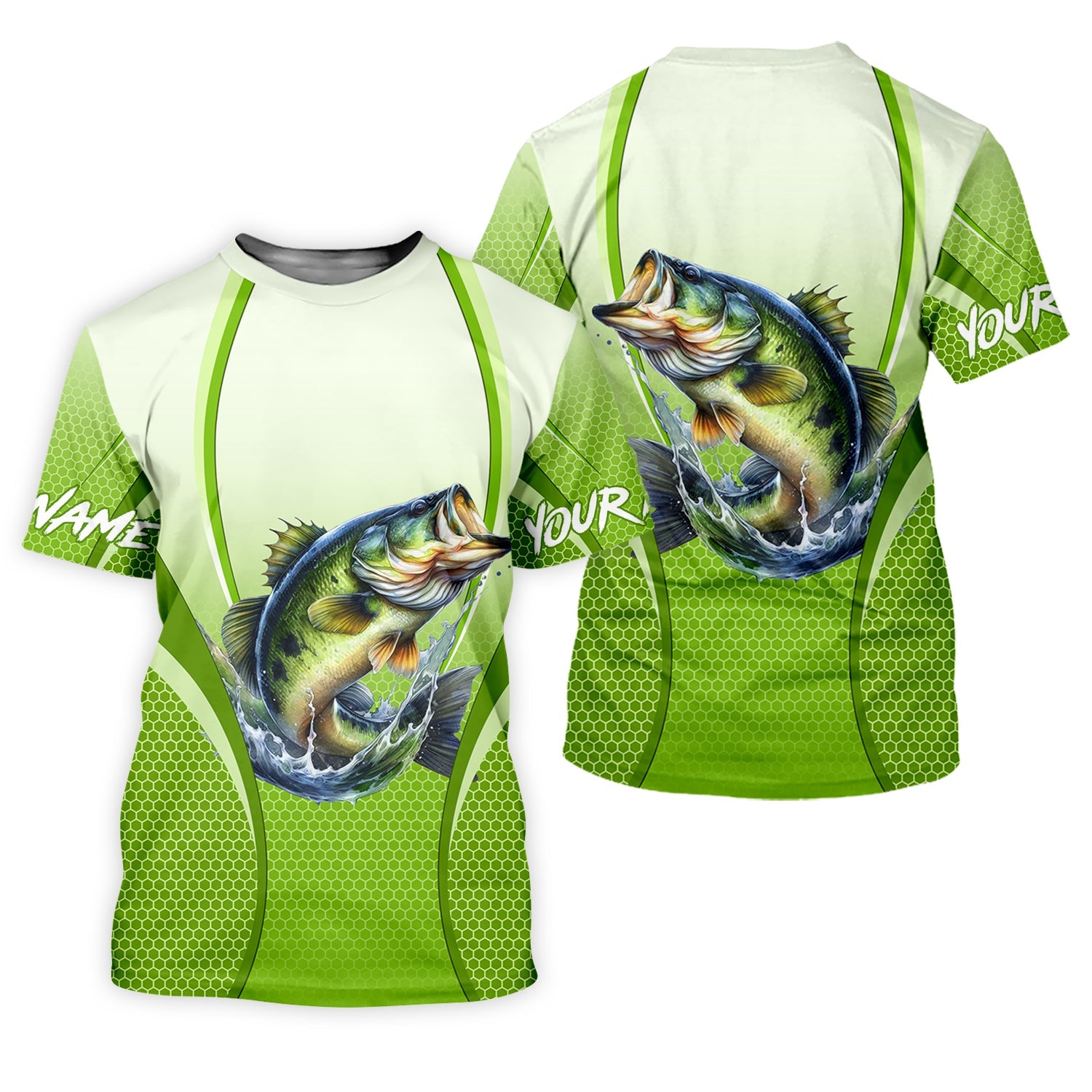 Largemouth Bass Fishing, Hooded UPF Shirt, Long Sleeve Fishing Shirts, Best Fishing Gifts