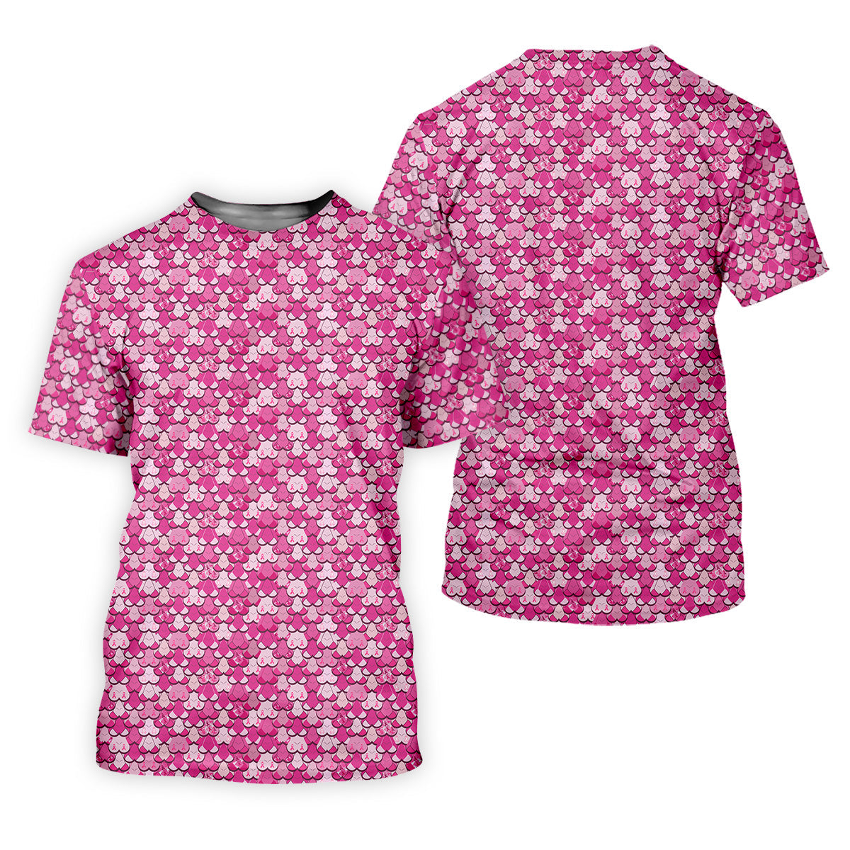 Pink Breast Cancer Golf Shirt, Funny Men Golf Shirt, Cancer Awareness Shirt, Golfing Apparel