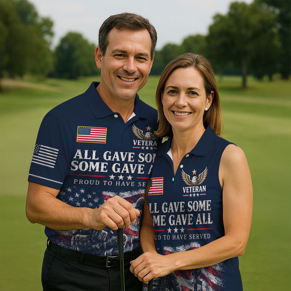 All Gave Some Some Gave All Polo Shirt, Veterans Day Golf Shirt, Golf Shirts For Men