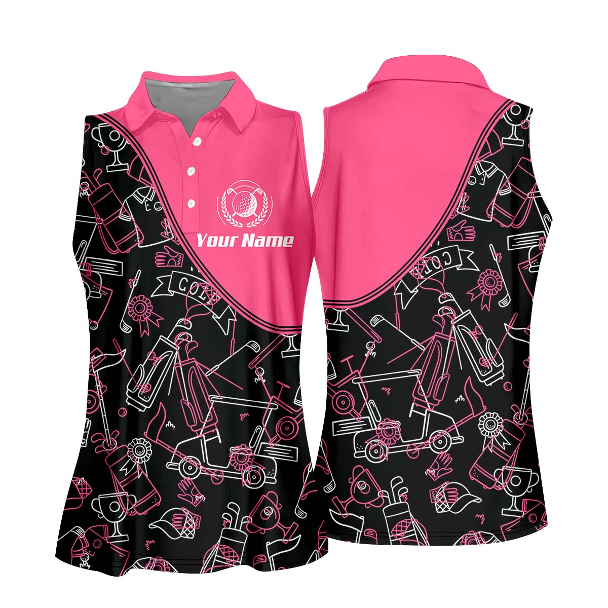 Custom Womens Golf Polo ShirtWomen's Golfing Clothes, Golfing Apparel, Womens Golf Gifts