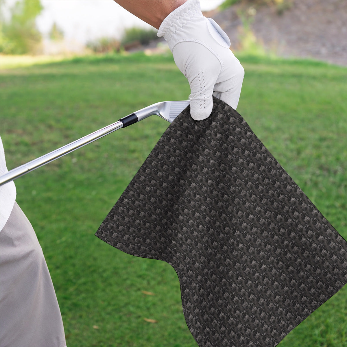Cat Pattern Golf Towels, Funny Cats Golf Towel, Cat Lover Golf Shirts
