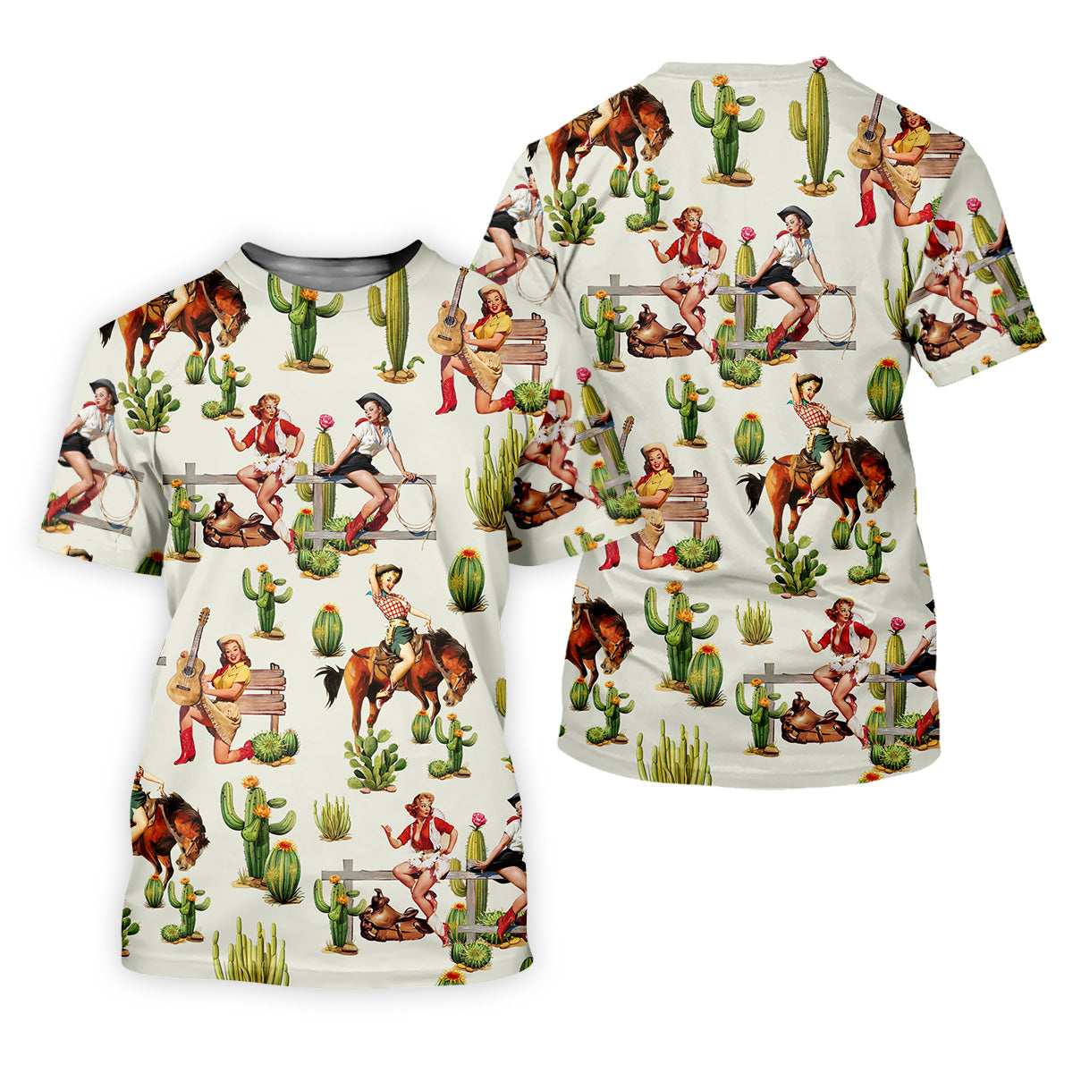 Vintage Cowgirl Women's Golf Polo, Western Rodeo Women Golf Top, Cute Golf Outfit, Golfing Apparel