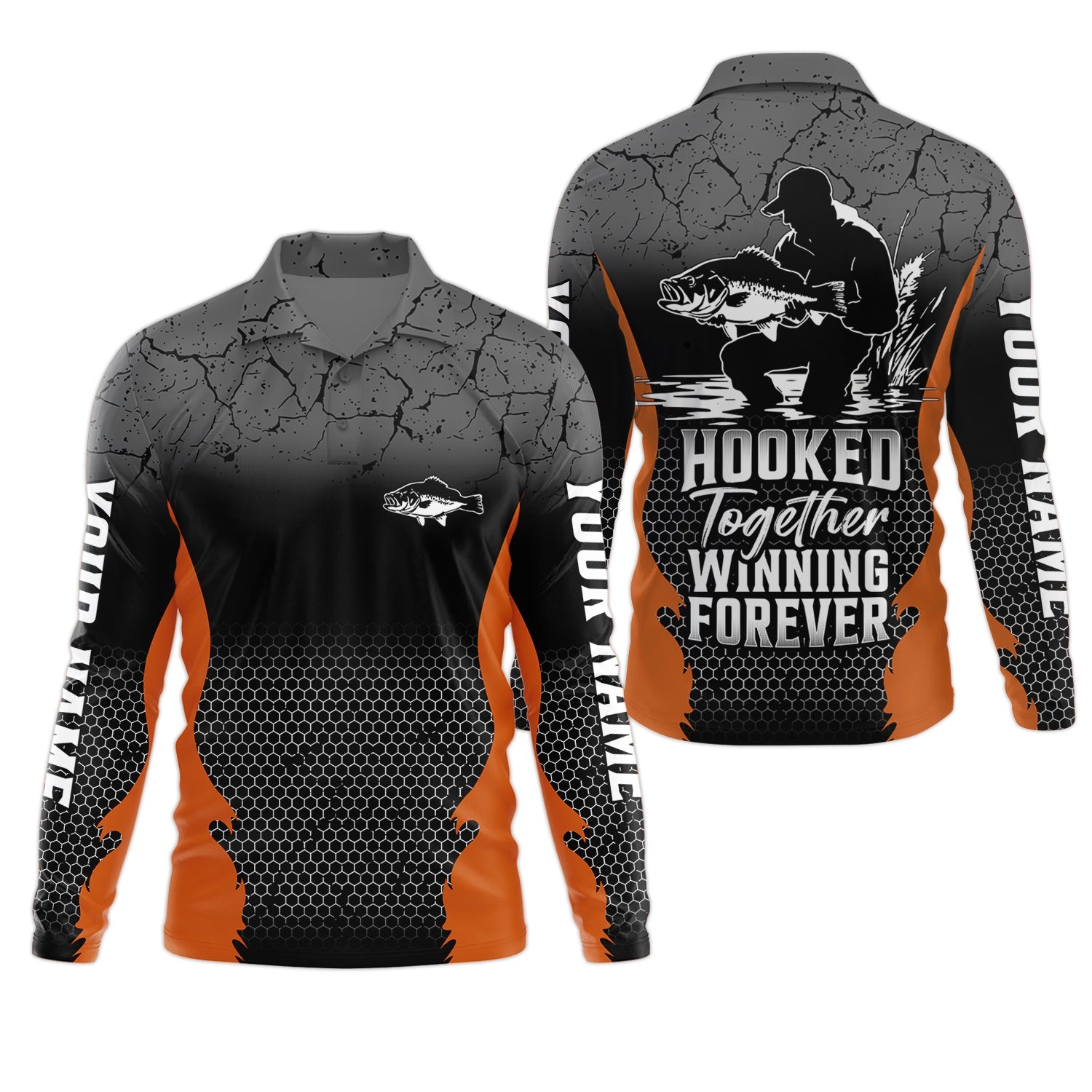 Hook Together, Winning Forever, Fishing Tournament Shirt, SPF Shirt For Men, Presents For Fishermen