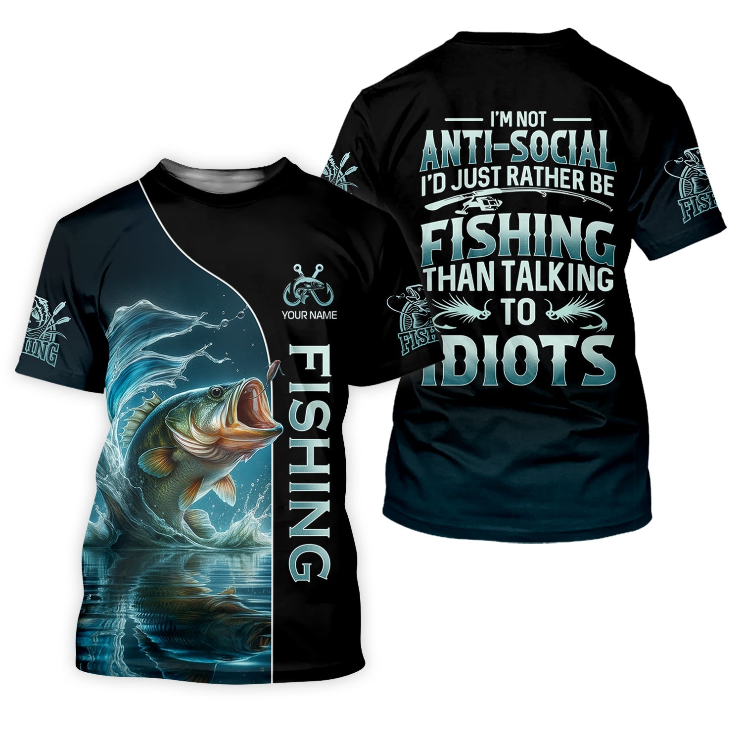 I'd Rather Be Fishing SPF Shirt, Funny Fishing Shirt, Long Sleeve Fishing Shirts, Gift For Fisherman
