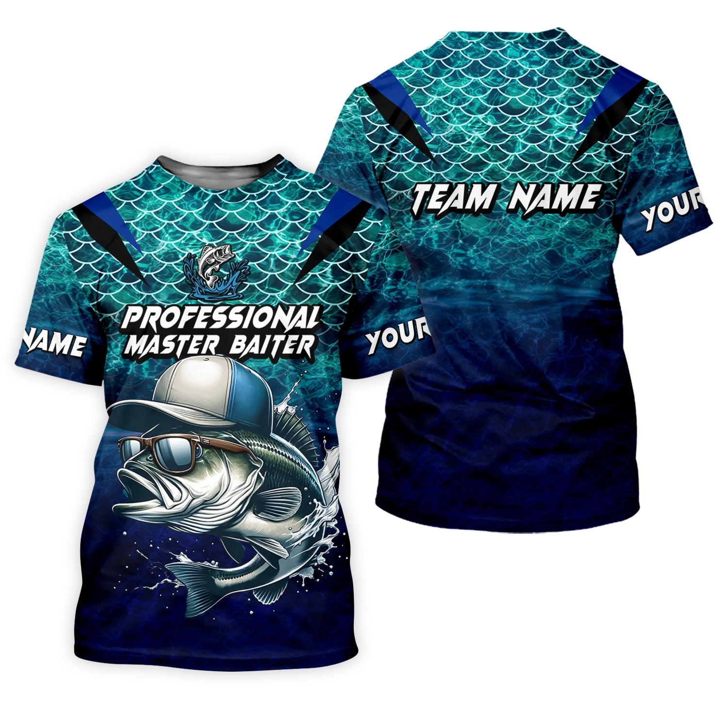 Bass Fishing UPF Shirts, Long Sleeve Sun Shirt, Camo Long Sleeve Shirt, Fishing Shirts For Men