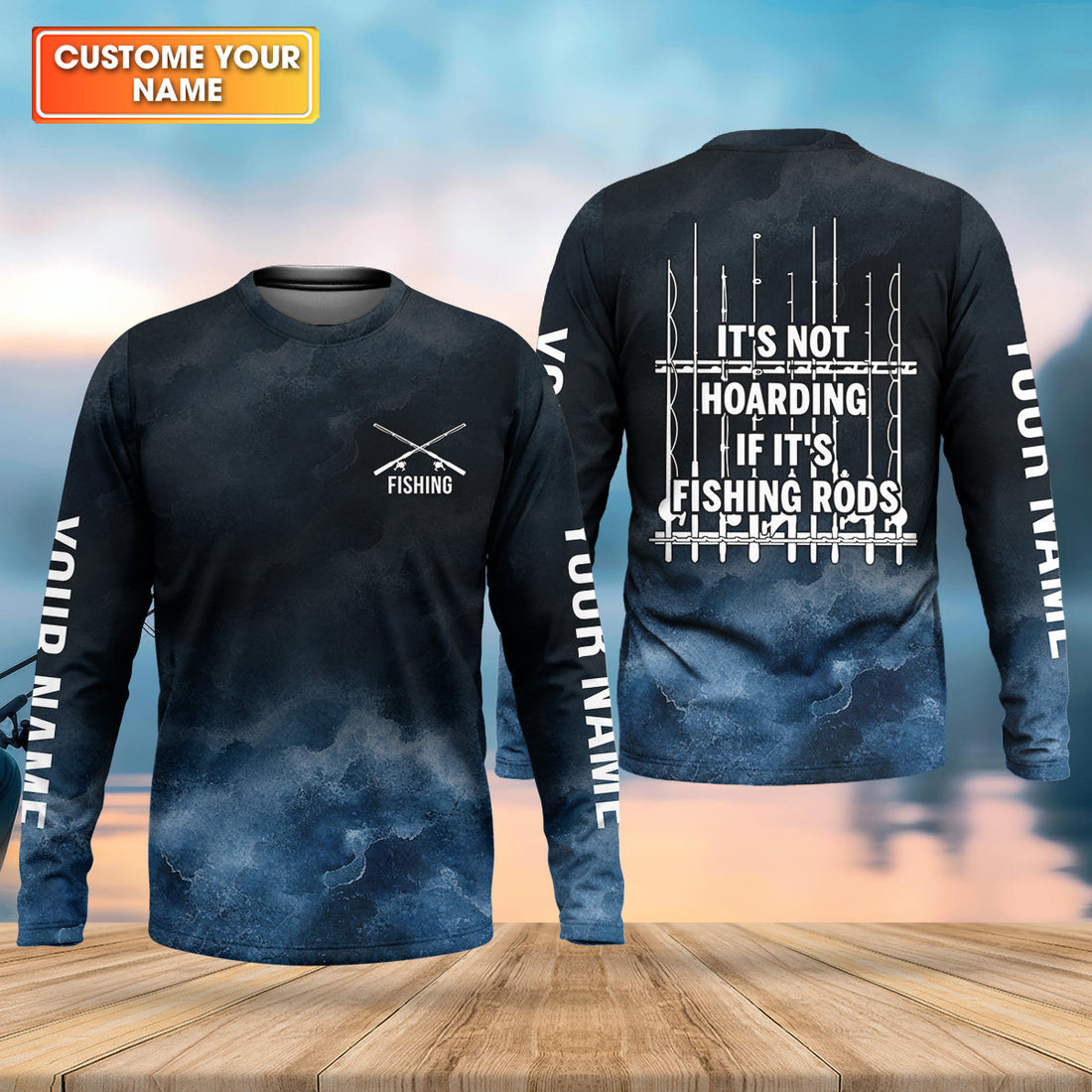 It's Not Hoarding If It's Fishing Rods Funny Fishing Shirt, Fishing UPF Shirts, Fishing Shirts For Men